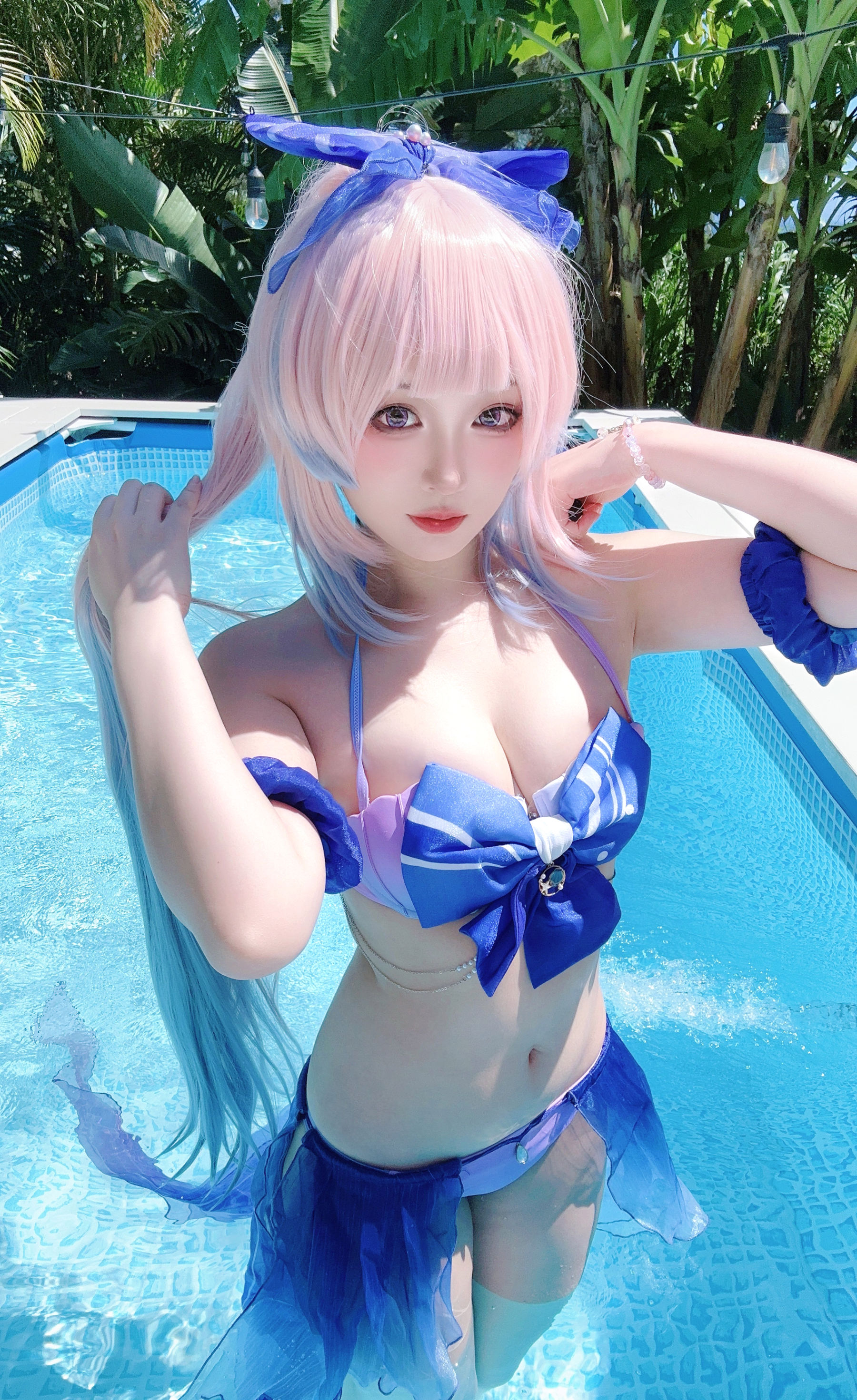 Yuki亭 - 2024冲绳夏日自拍册 心海泳装/(11P)