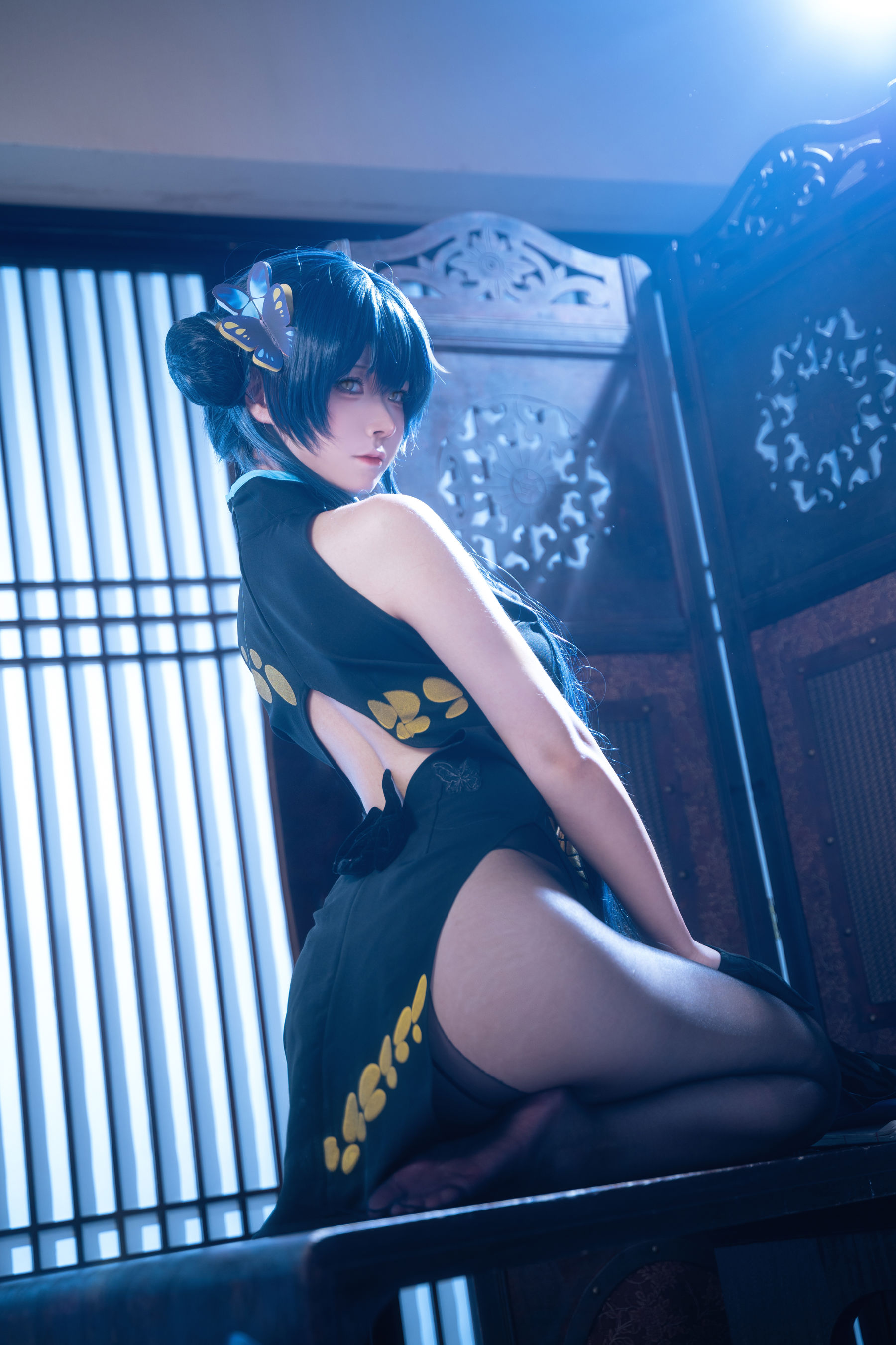 Seya-狮砸 - 蔚蓝档案 妃咲 旗袍/(12P)