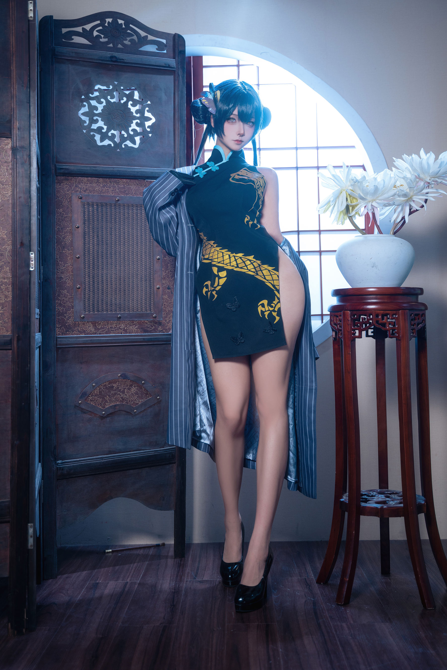 Seya-狮砸 - 蔚蓝档案 妃咲 旗袍/(12P)