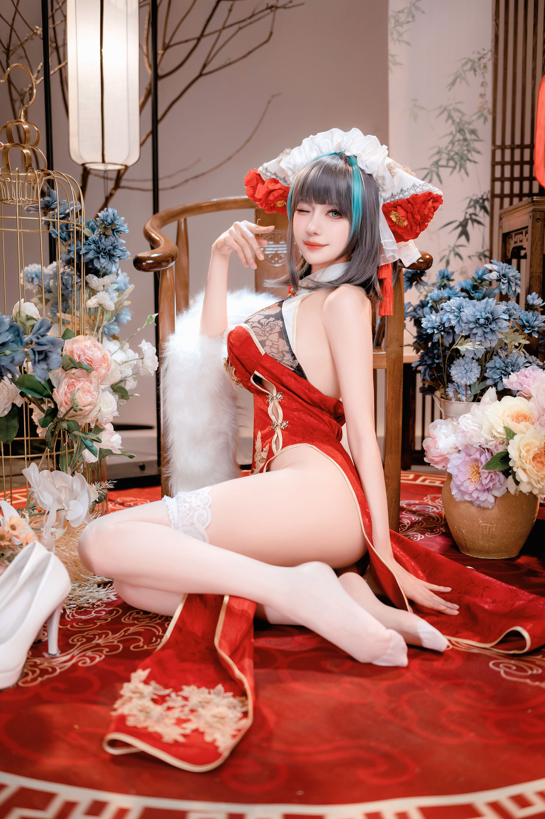 Shika小鹿鹿 - 碧蓝航线 新年柴郡/(16P)