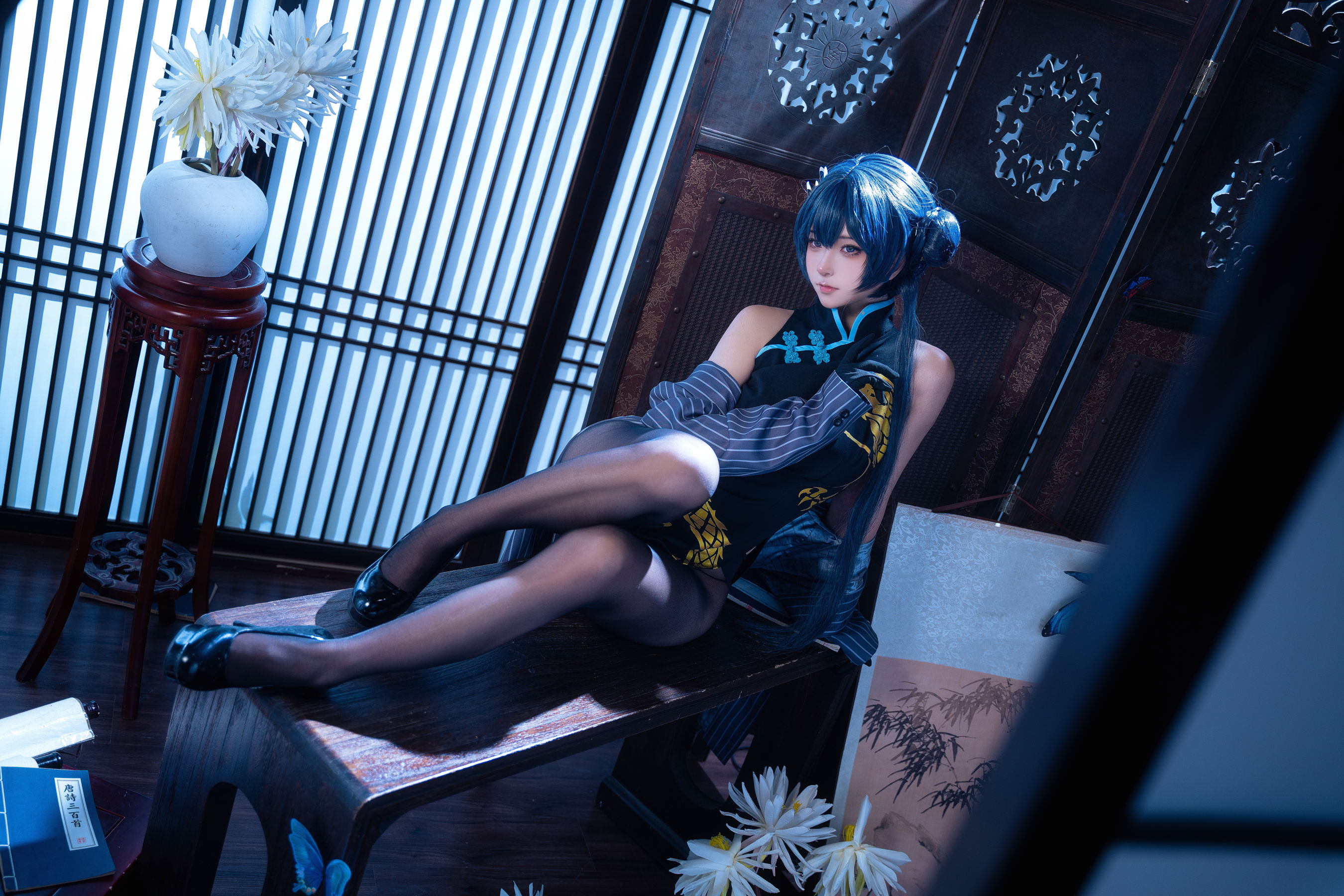 Seya-狮砸 - 蔚蓝档案 妃咲 旗袍/(12P)