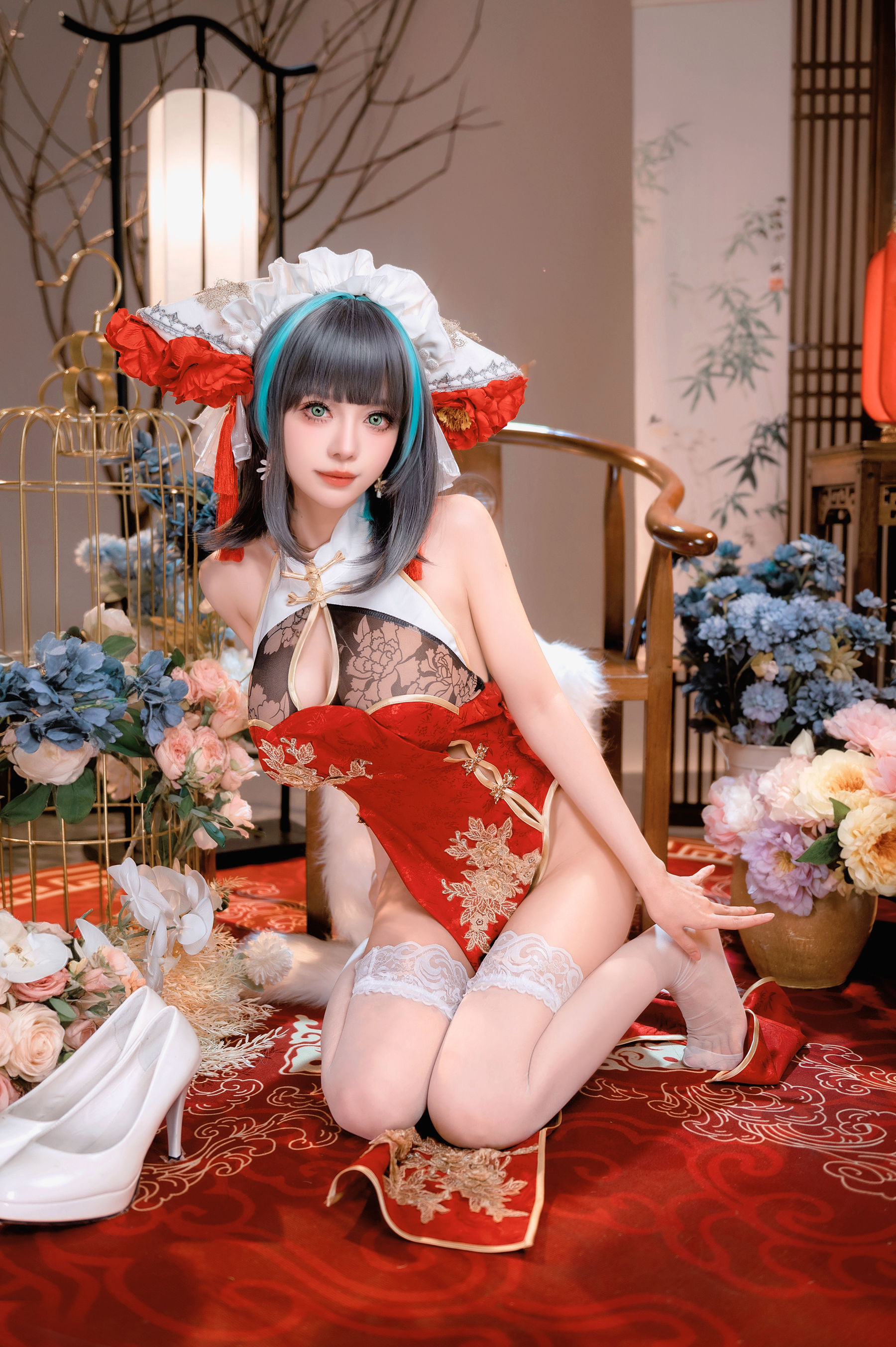 Shika小鹿鹿 - 碧蓝航线 新年柴郡/(16P)