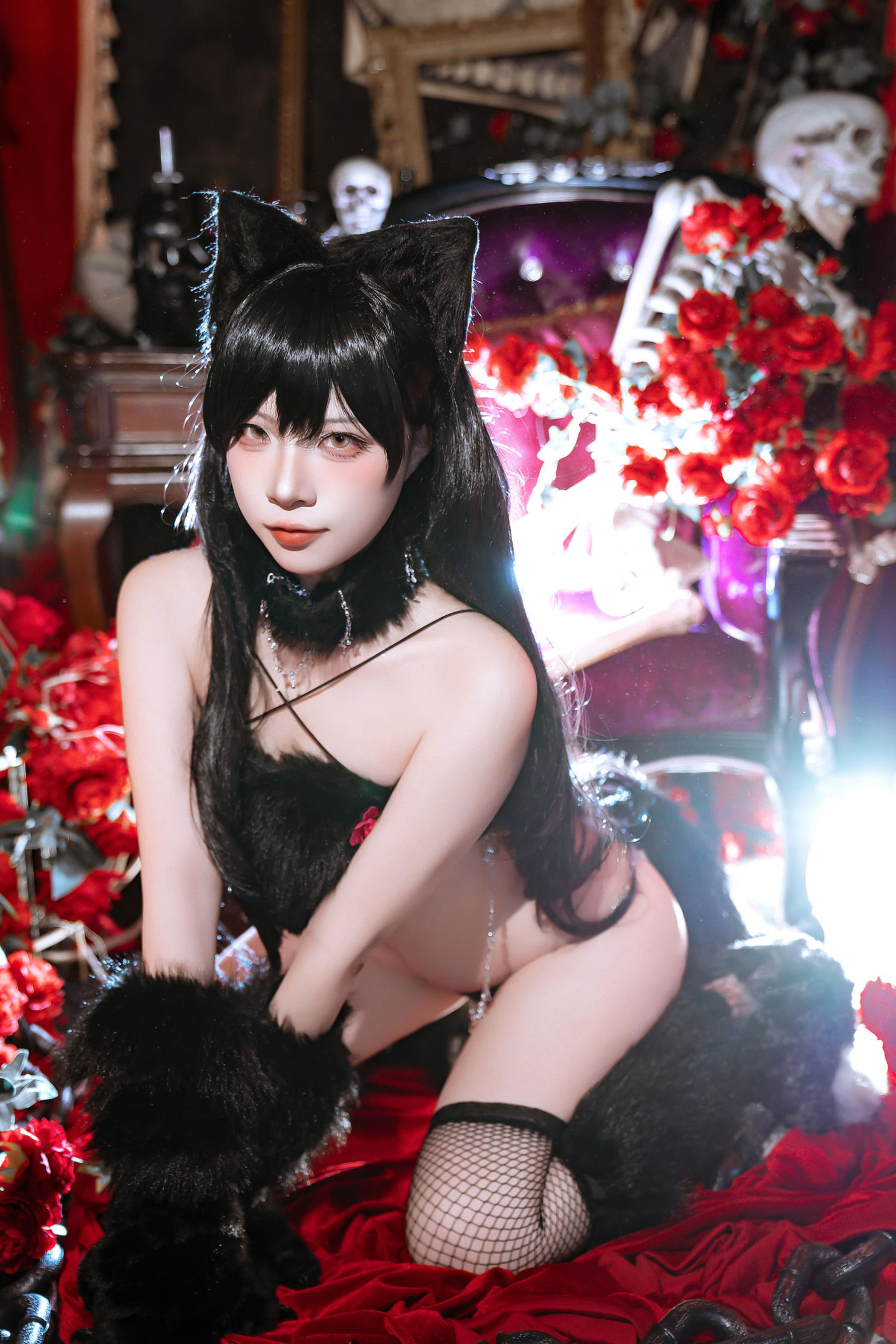 人气Coser 二佐Nisa - 碧蓝航线 爱宕万圣节/(28P)