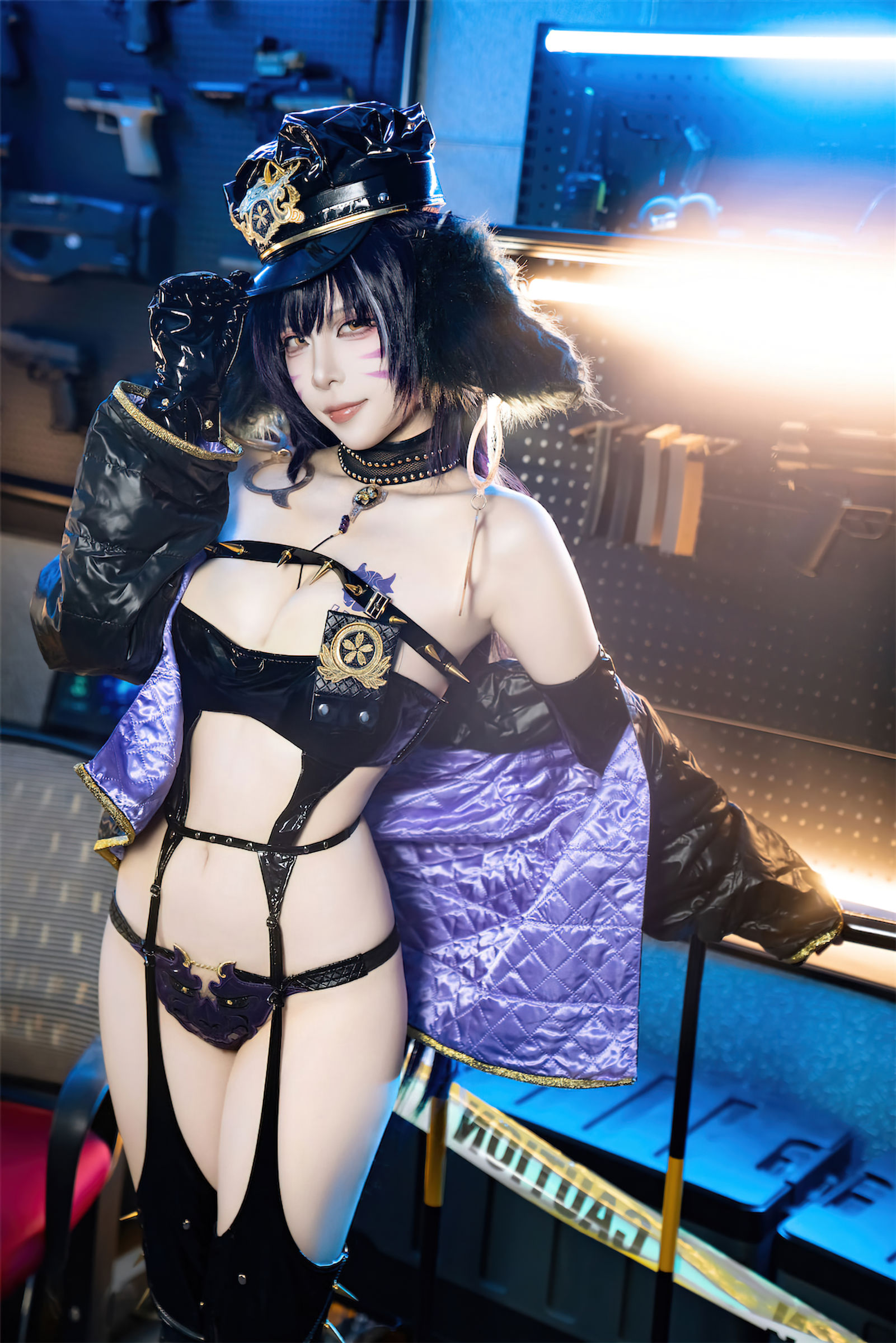 人气Coser 二佐Nisa - 碧蓝航线 武藏 女警/(25P)