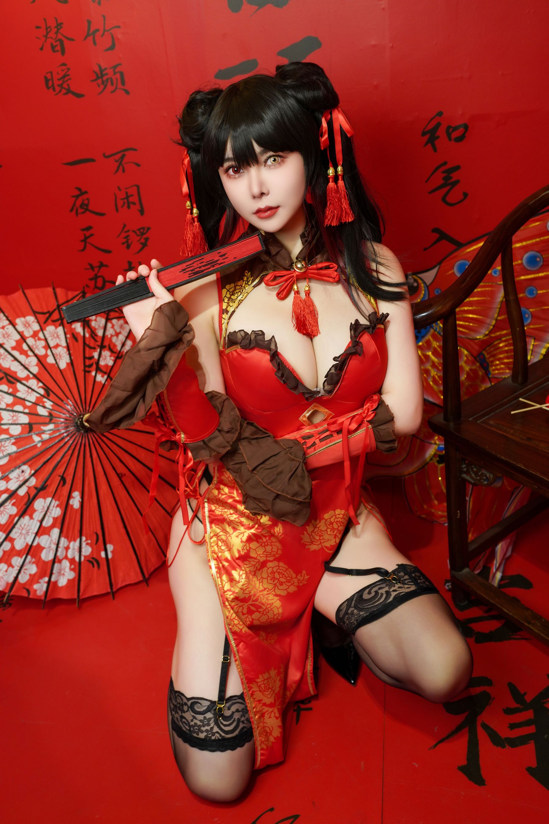 亚马逊鲶鱼 - 时崎狂三 旗袍/(25P)