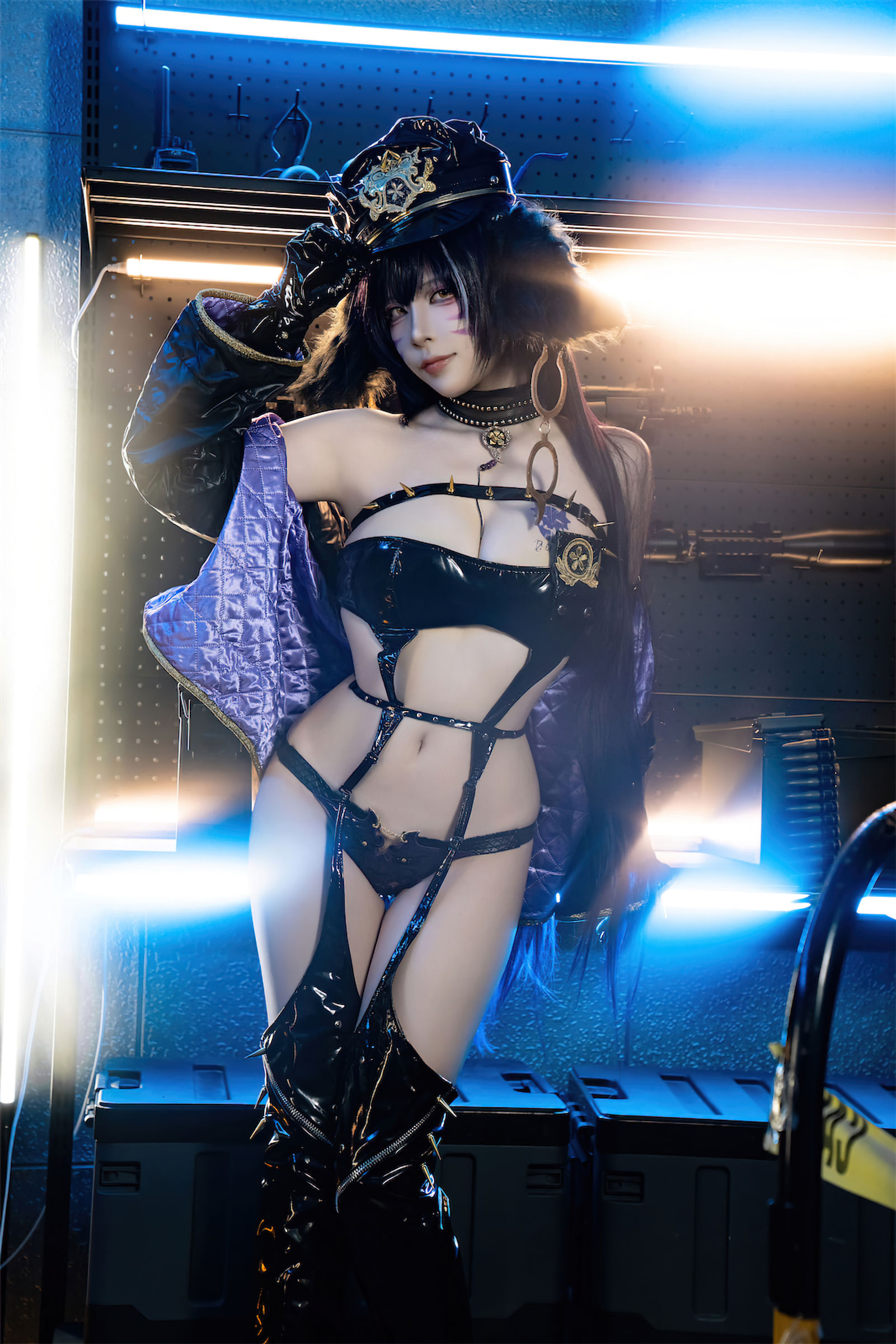 人气Coser 二佐Nisa - 碧蓝航线 武藏 女警/(25P)