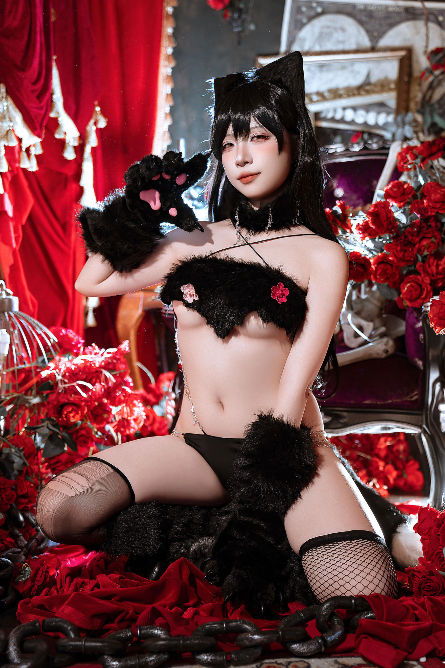 人气Coser 二佐Nisa - 碧蓝航线 爱宕万圣节/(28P)