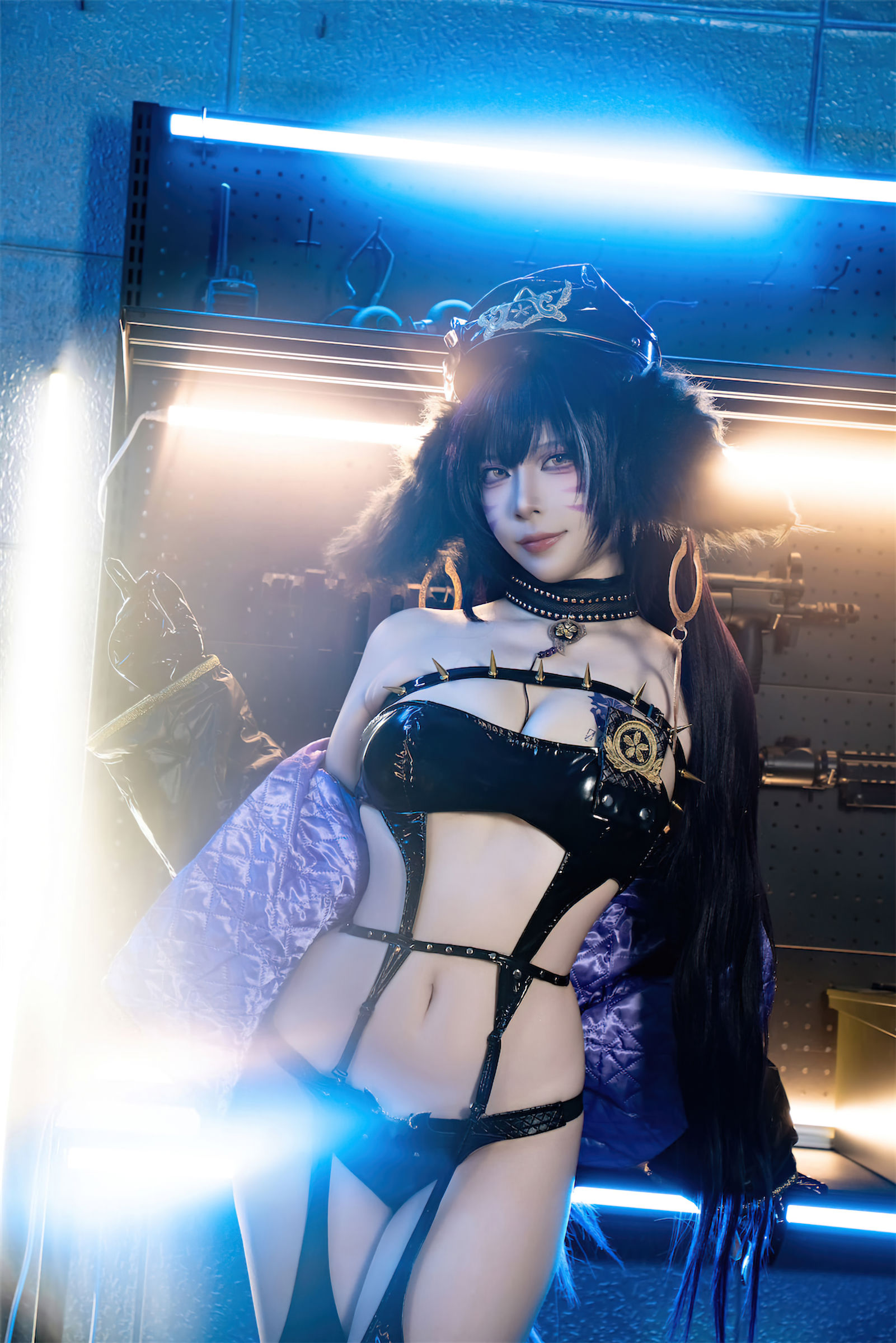 人气Coser 二佐Nisa - 碧蓝航线 武藏 女警/(25P)