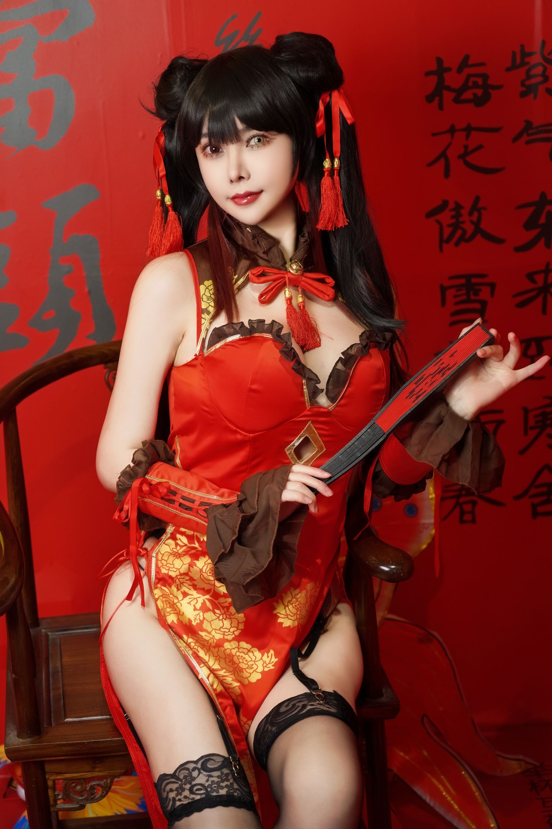 亚马逊鲶鱼 - 时崎狂三 旗袍/(25P)