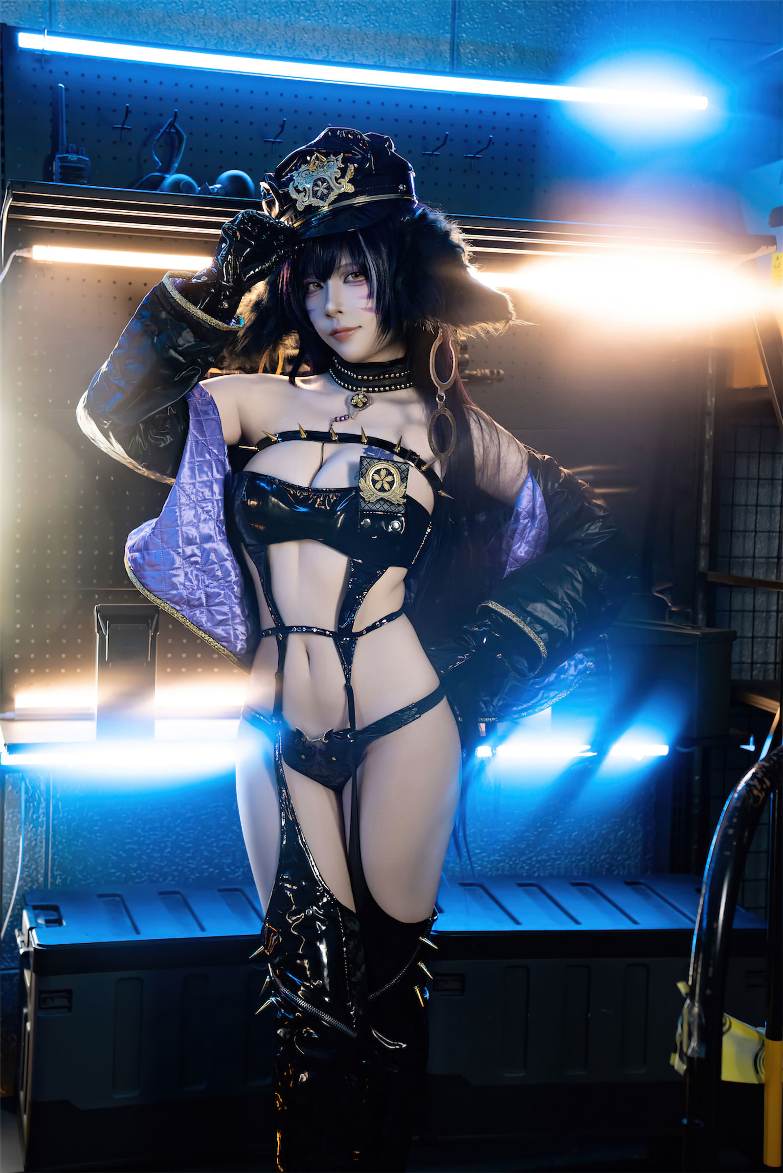 人气Coser 二佐Nisa - 碧蓝航线 武藏 女警/(25P)
