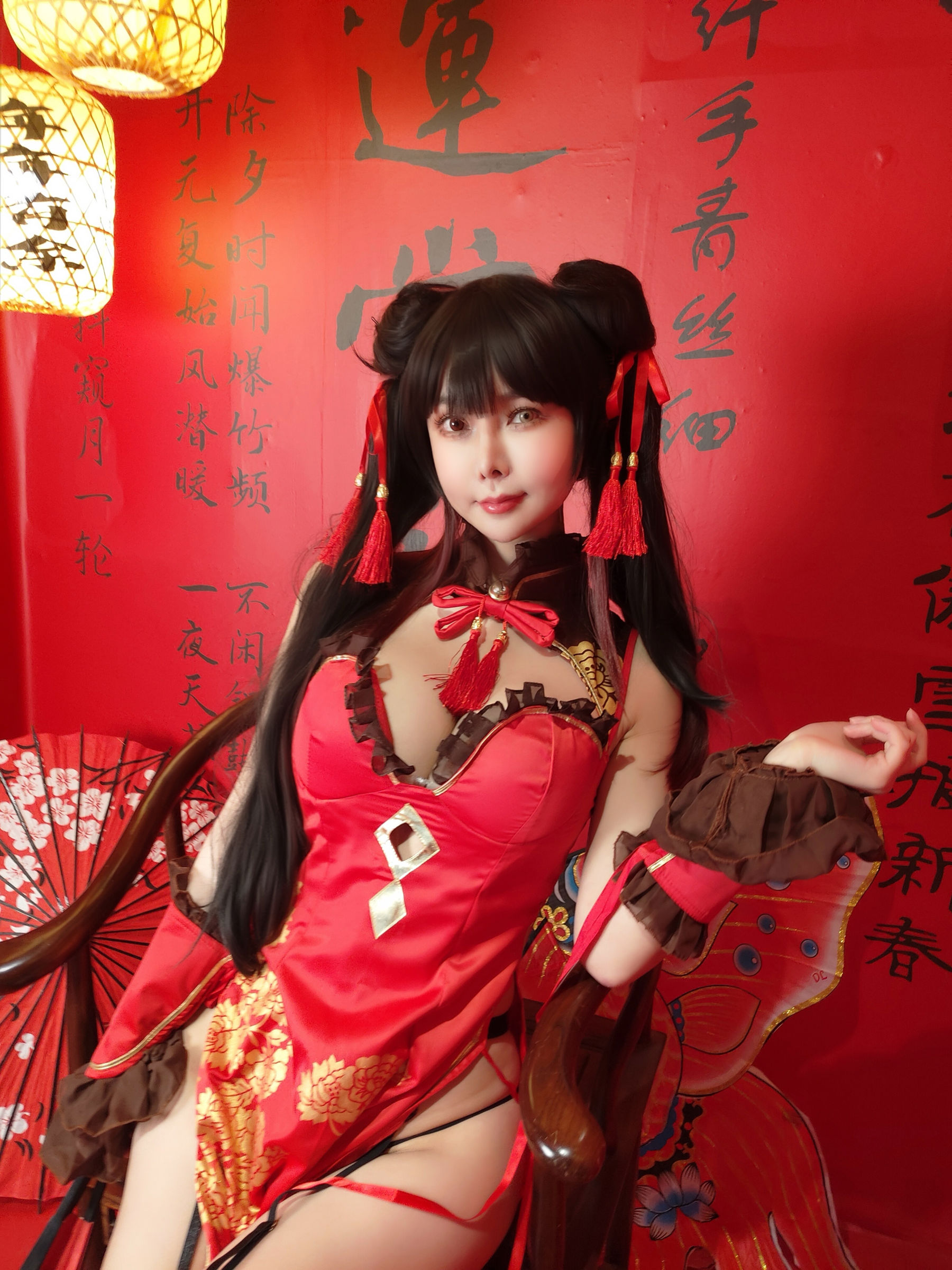 亚马逊鲶鱼 - 时崎狂三 旗袍/(25P)