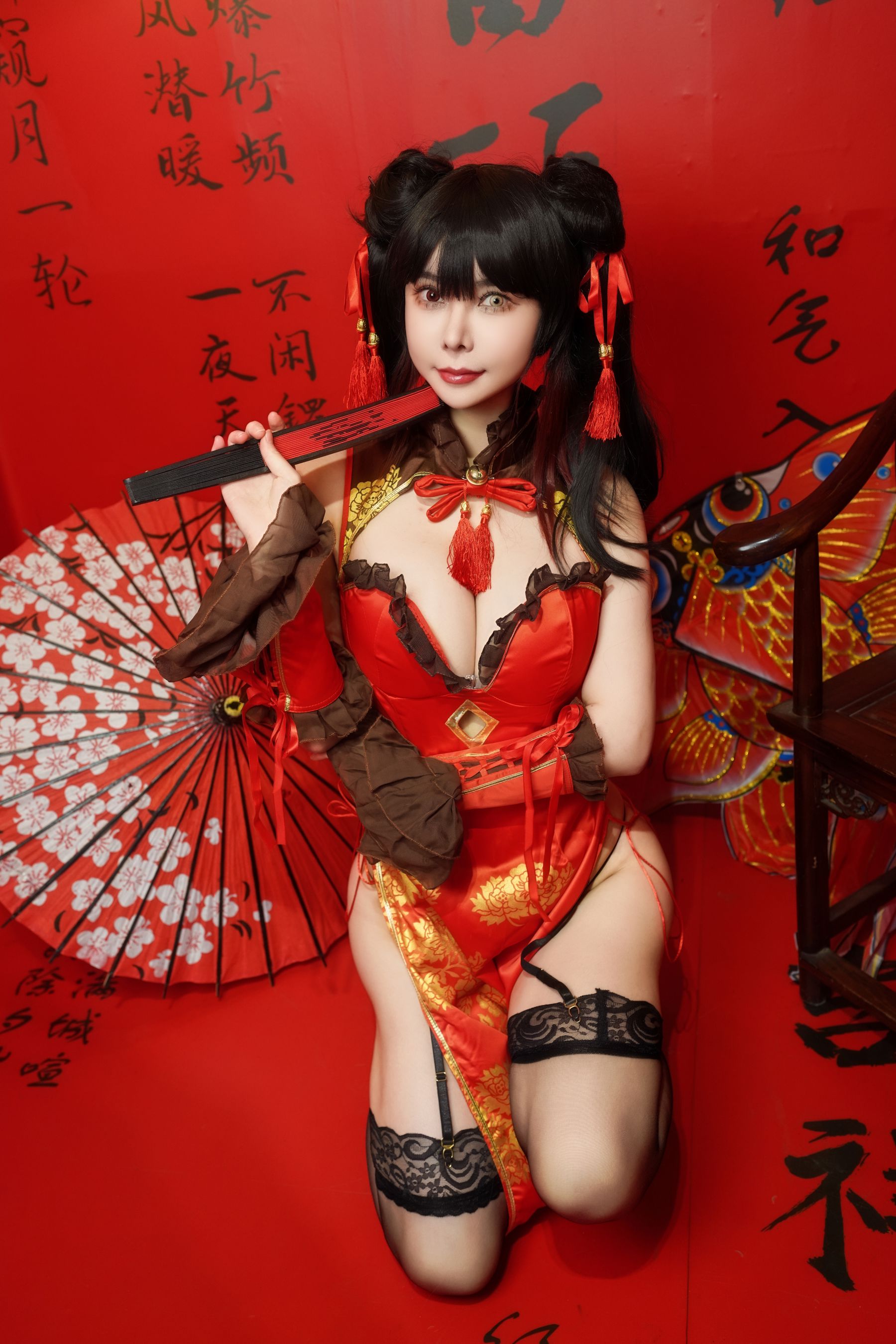 亚马逊鲶鱼 - 时崎狂三 旗袍/(25P)