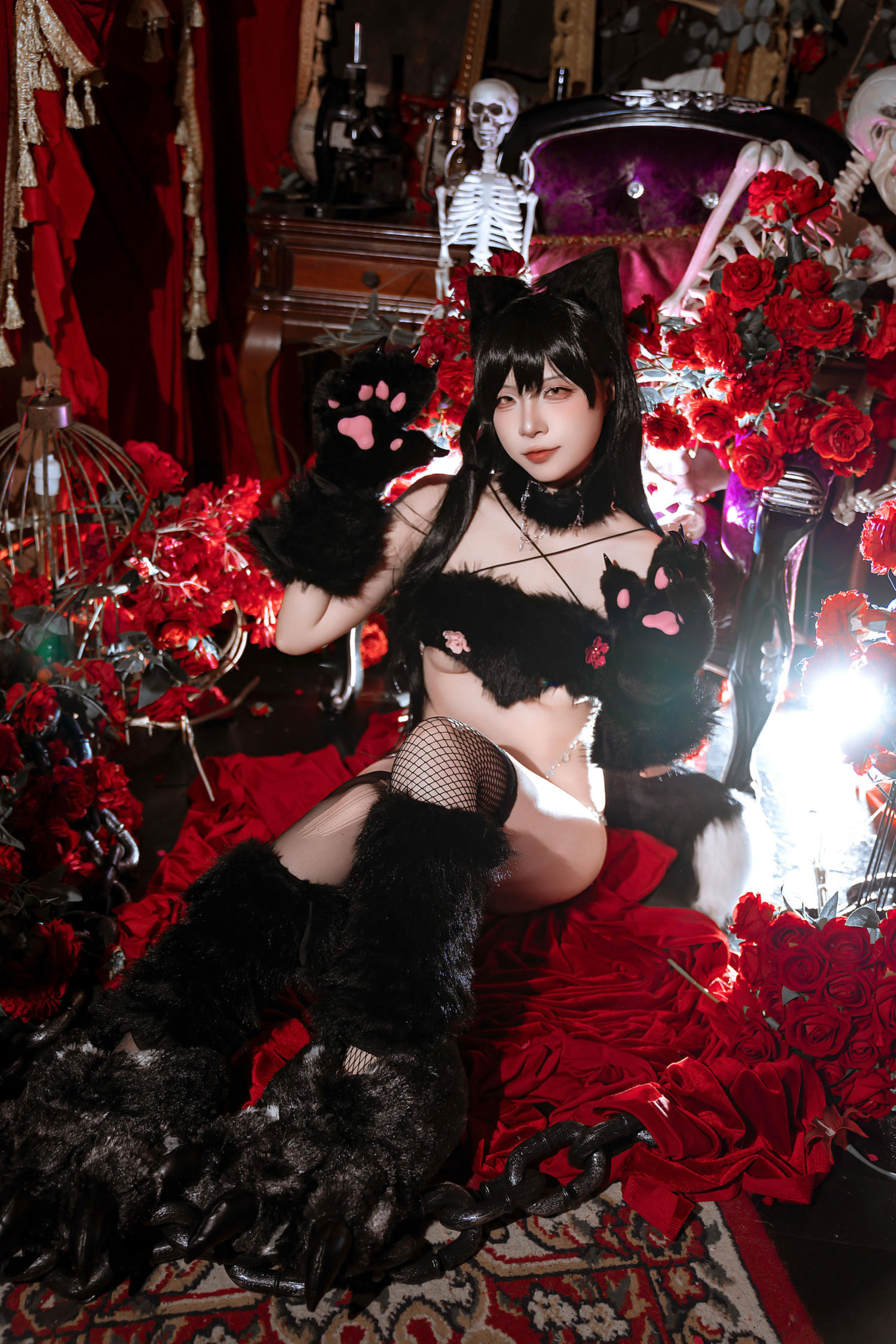 人气Coser 二佐Nisa - 碧蓝航线 爱宕万圣节/(28P)