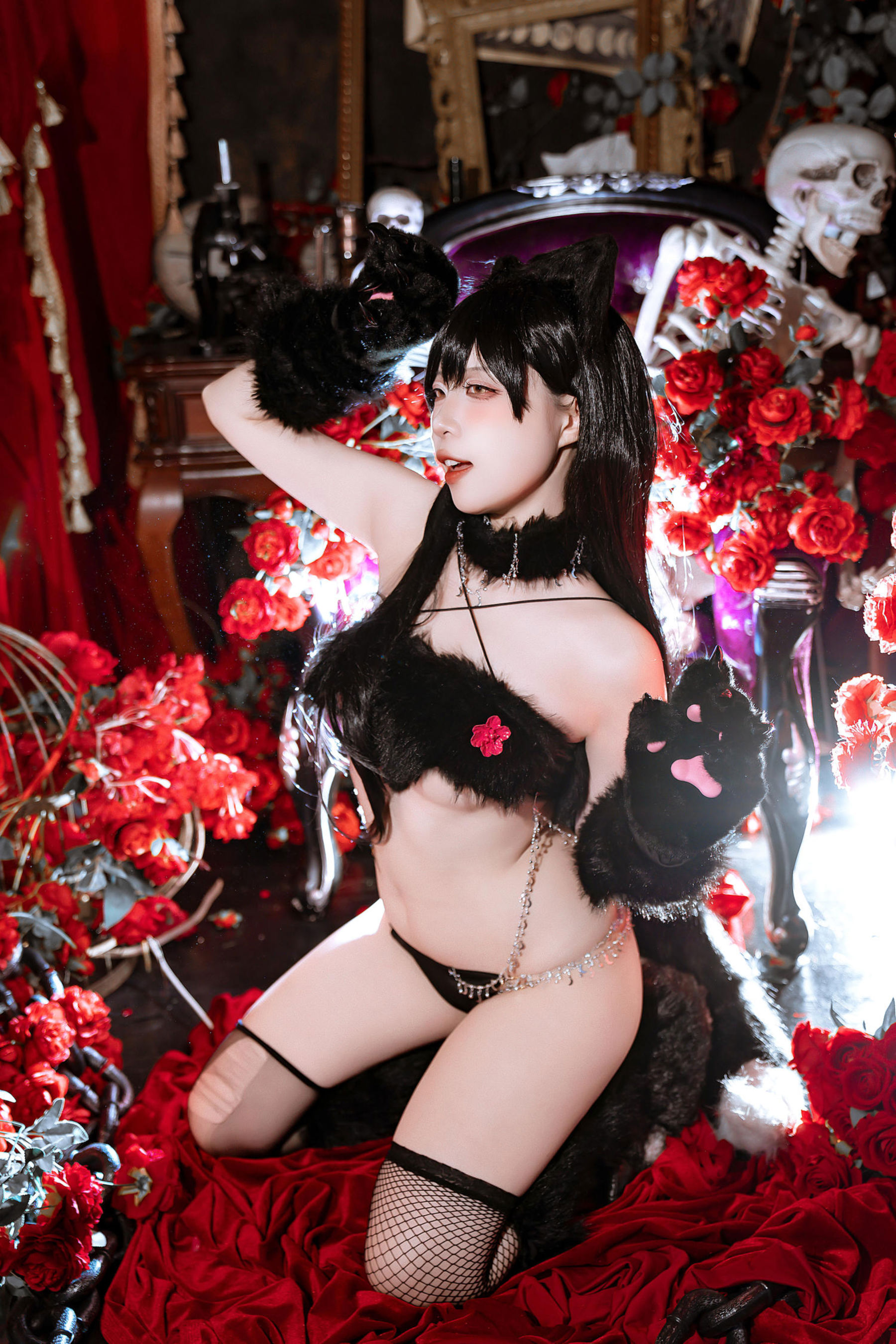 人气Coser 二佐Nisa - 碧蓝航线 爱宕万圣节/(28P)