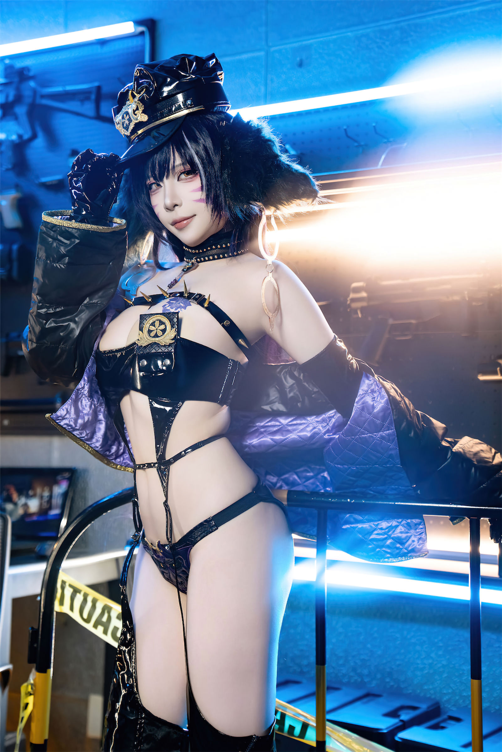 人气Coser 二佐Nisa - 碧蓝航线 武藏 女警/(25P)