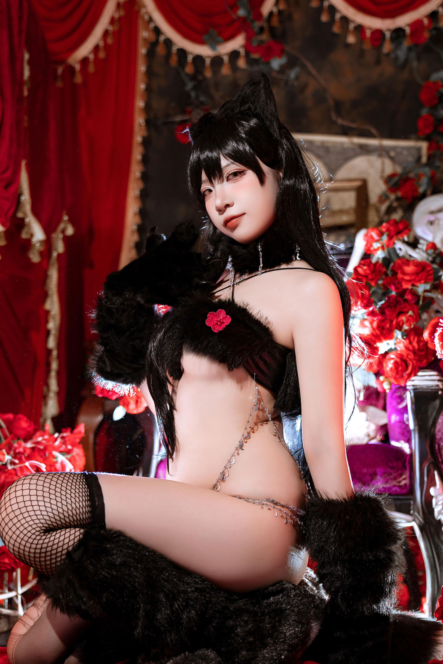 人气Coser 二佐Nisa - 碧蓝航线 爱宕万圣节/(28P)