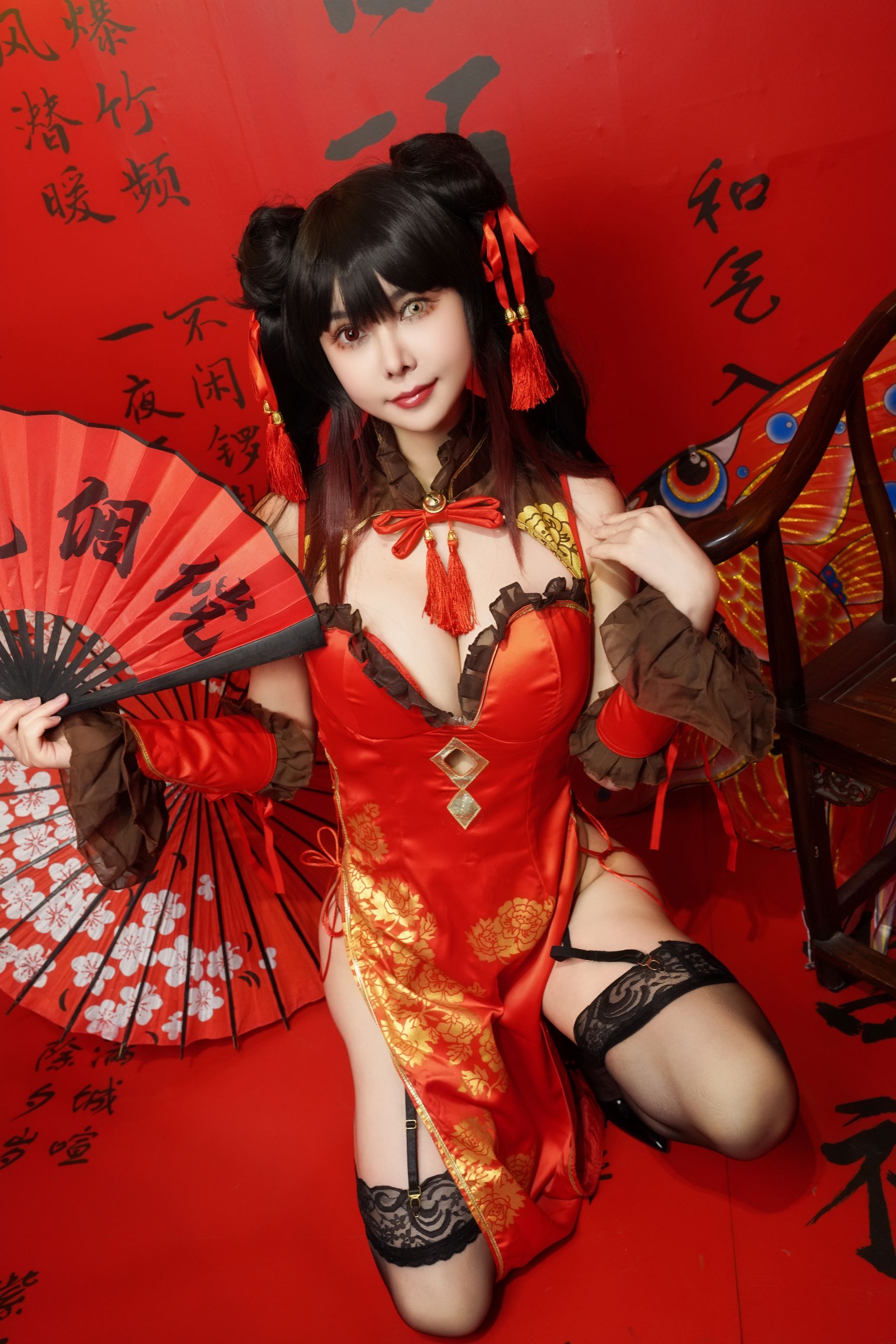 亚马逊鲶鱼 - 时崎狂三 旗袍/(25P)