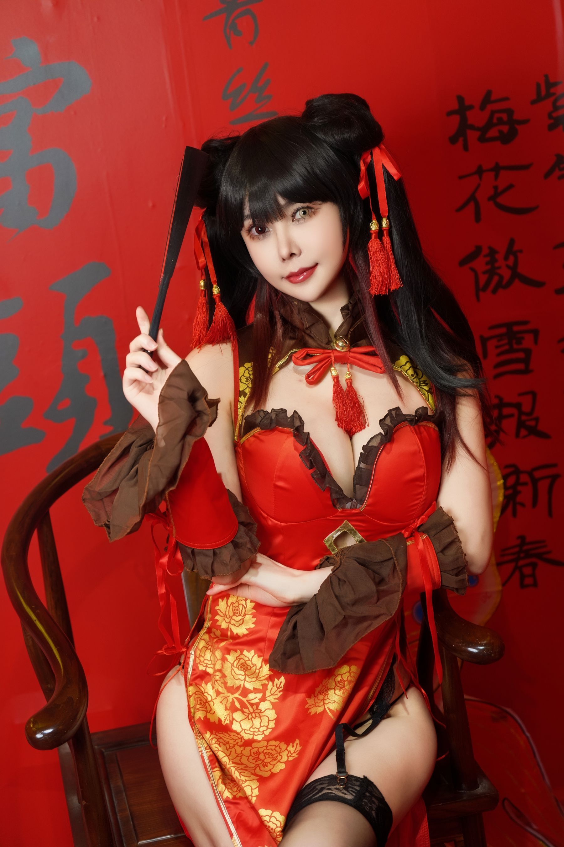 亚马逊鲶鱼 - 时崎狂三 旗袍/(25P)