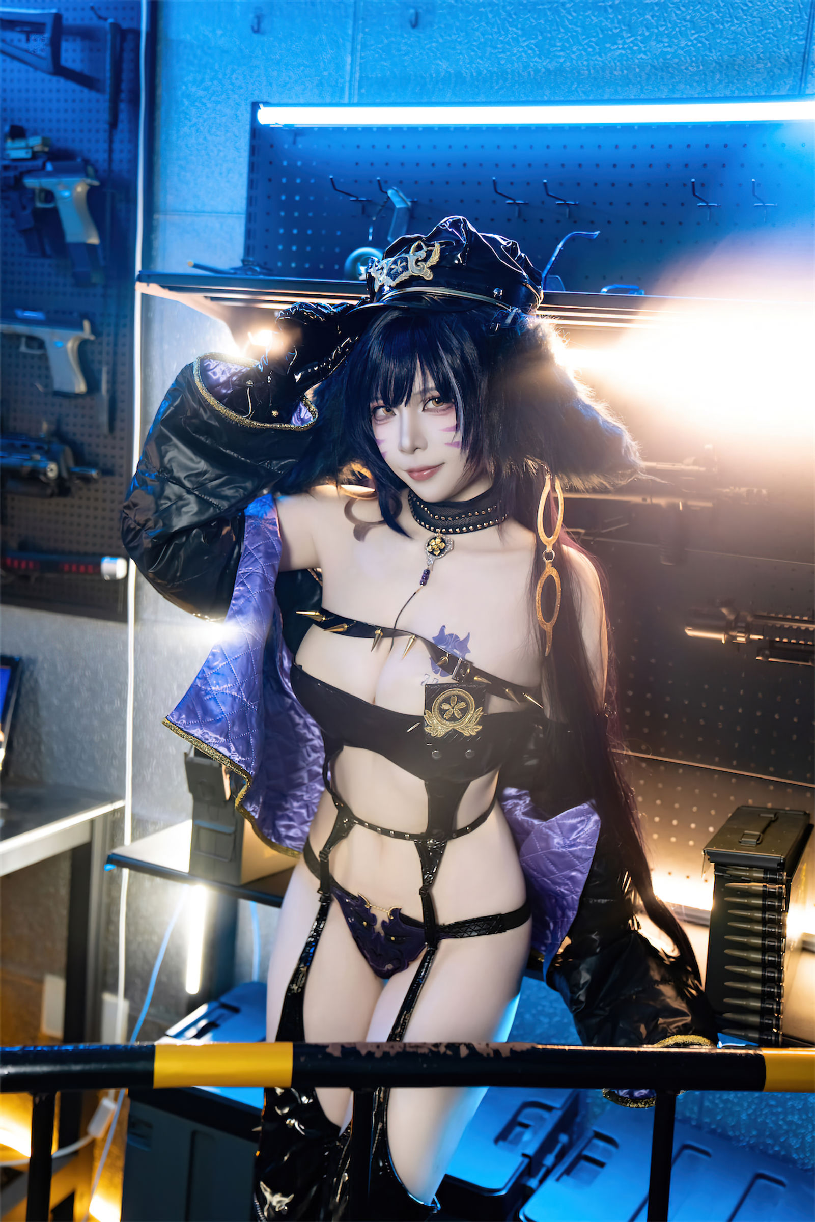人气Coser 二佐Nisa - 碧蓝航线 武藏 女警/(25P)