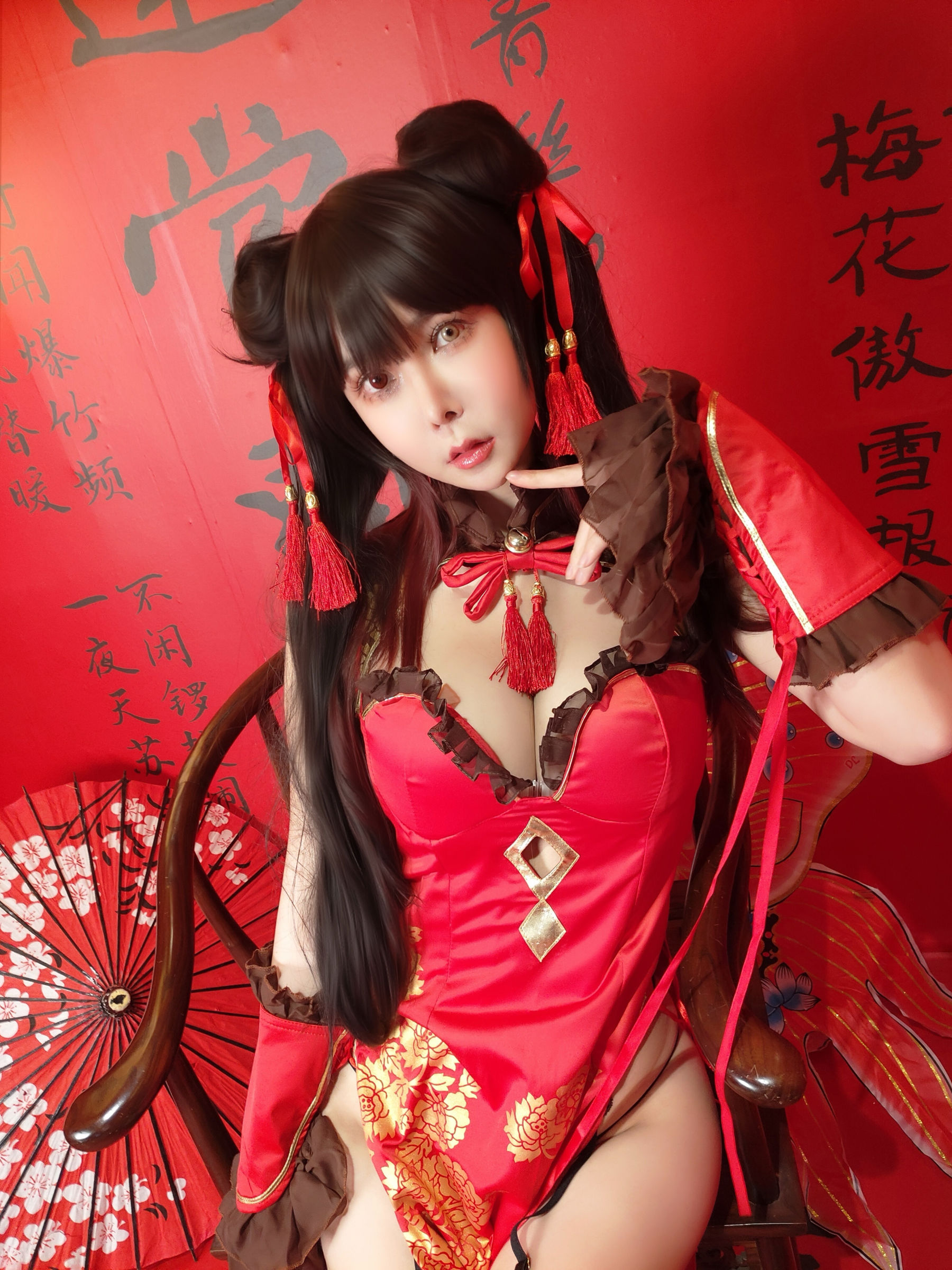 亚马逊鲶鱼 - 时崎狂三 旗袍/(25P)