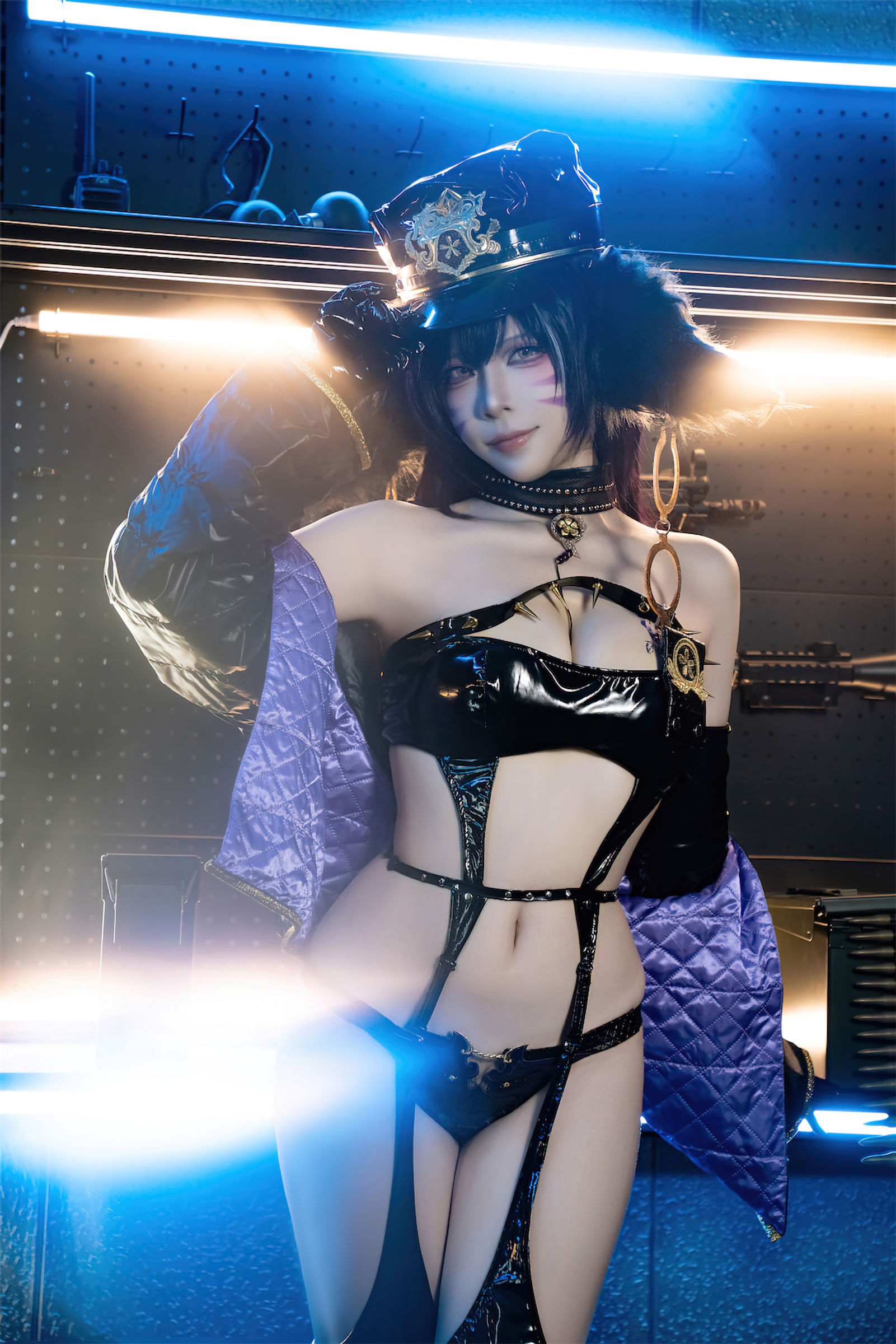人气Coser 二佐Nisa - 碧蓝航线 武藏 女警/(25P)