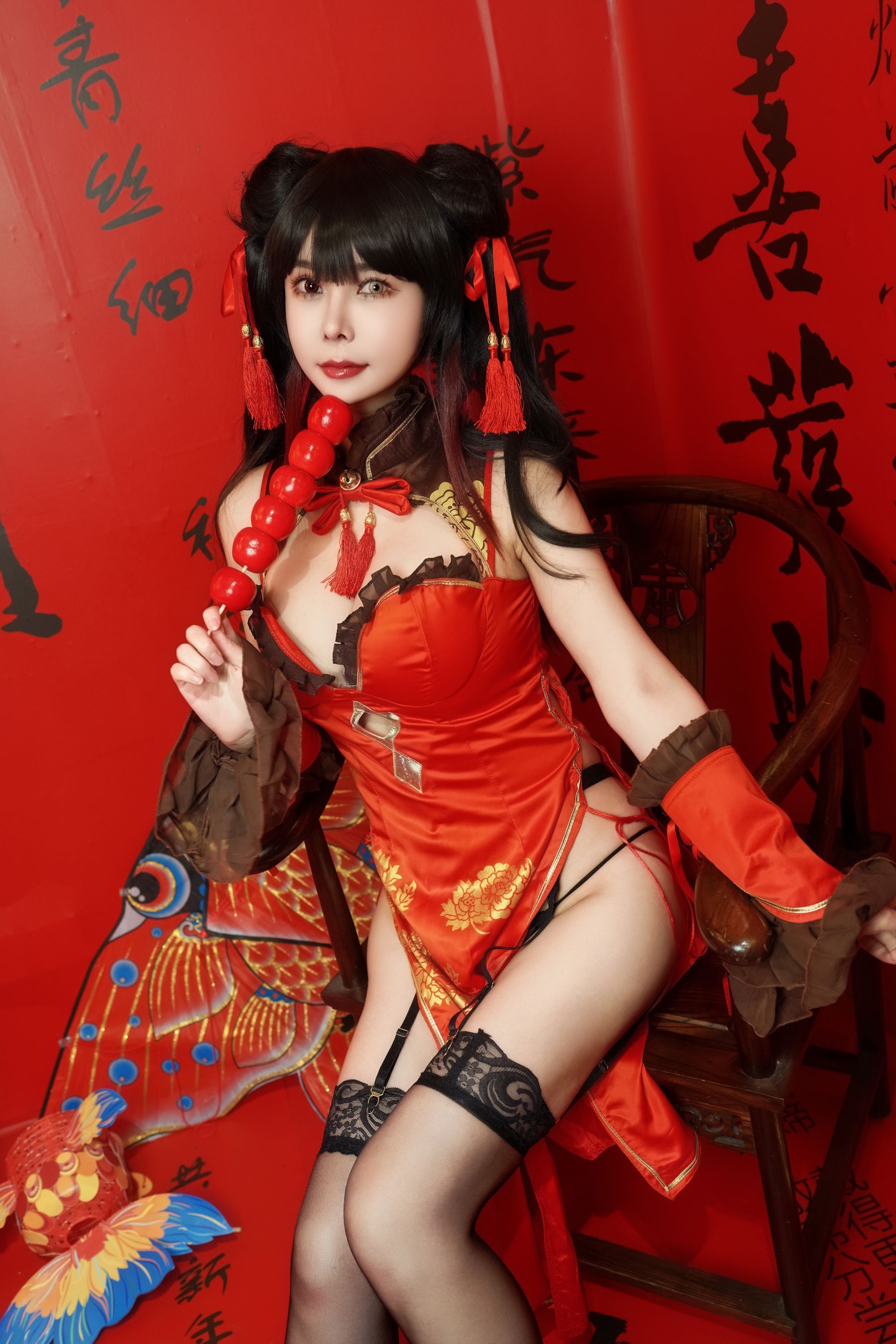 亚马逊鲶鱼 - 时崎狂三 旗袍/(25P)