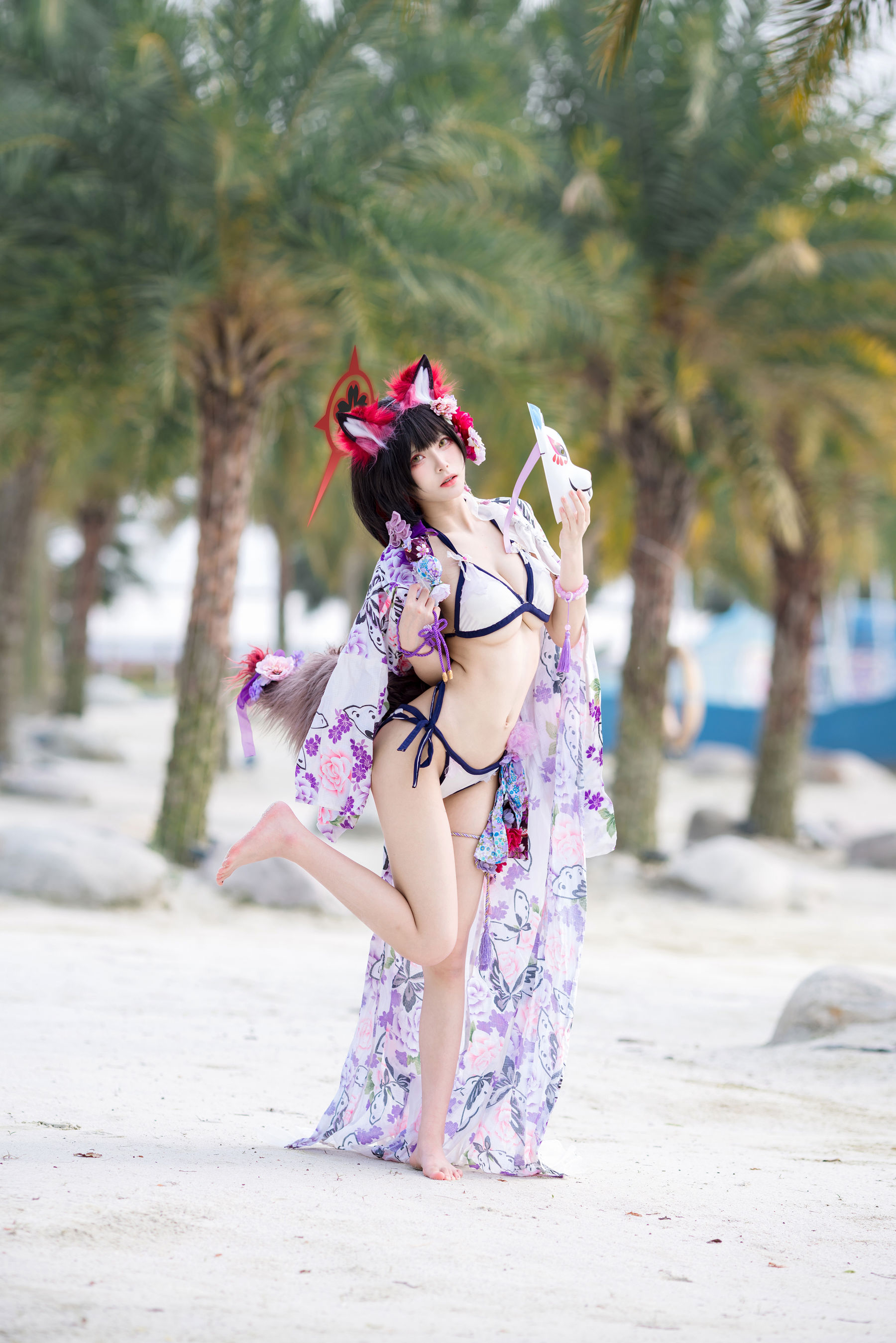 九柒喵 - 蔚蓝档案 狐坂若藻 泳装/(23P)