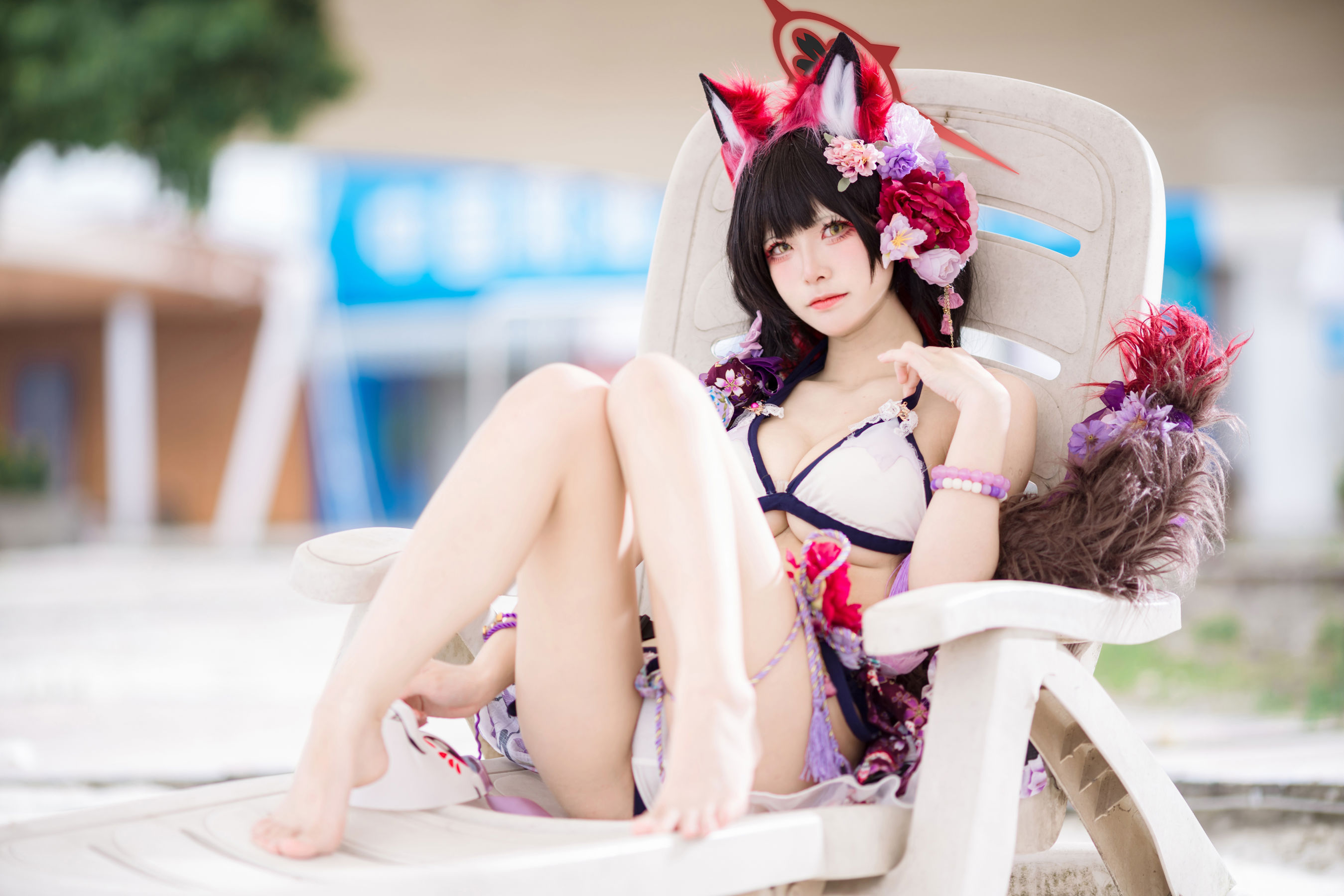 九柒喵 - 蔚蓝档案 狐坂若藻 泳装/(23P)