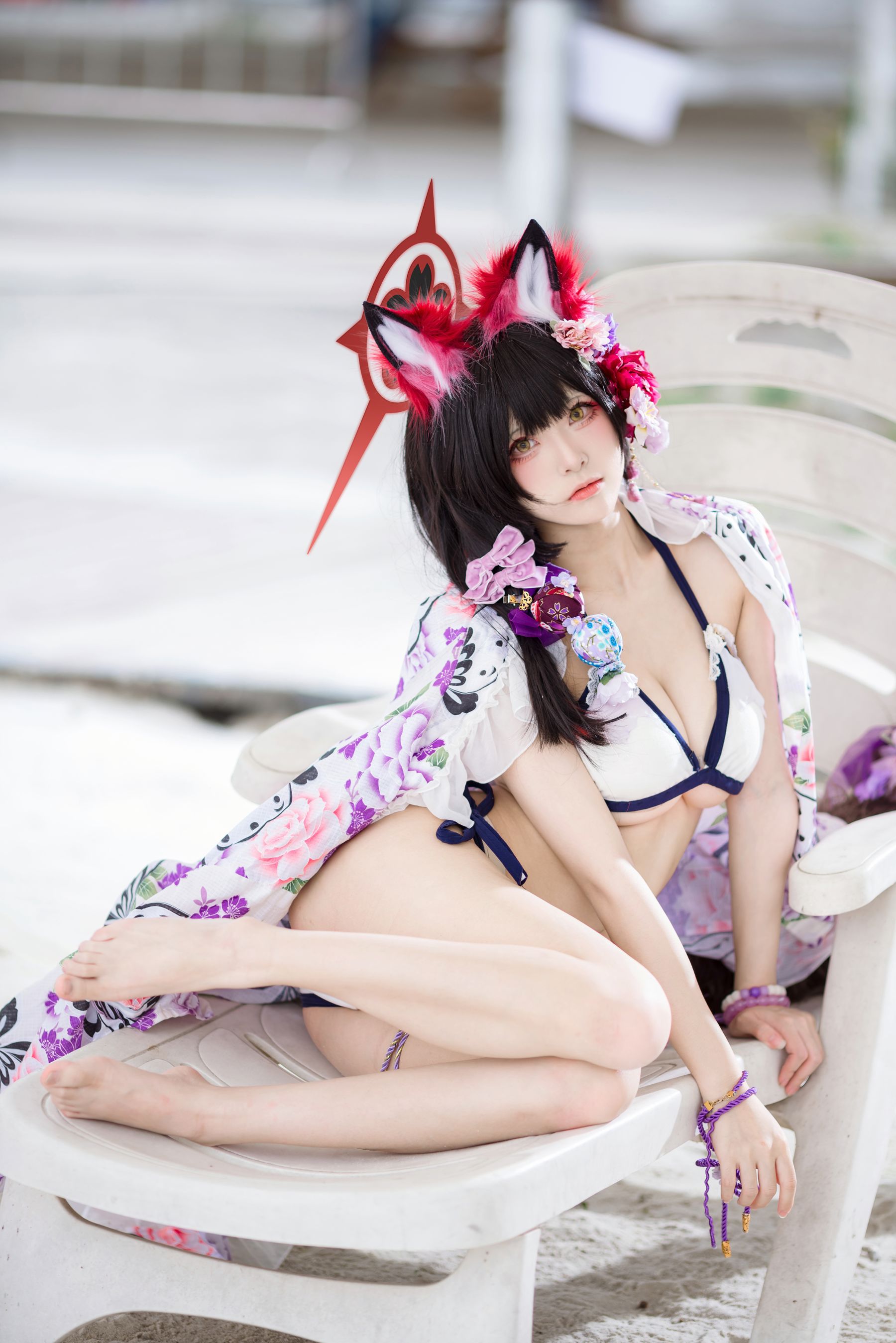 九柒喵 - 蔚蓝档案 狐坂若藻 泳装/(23P)