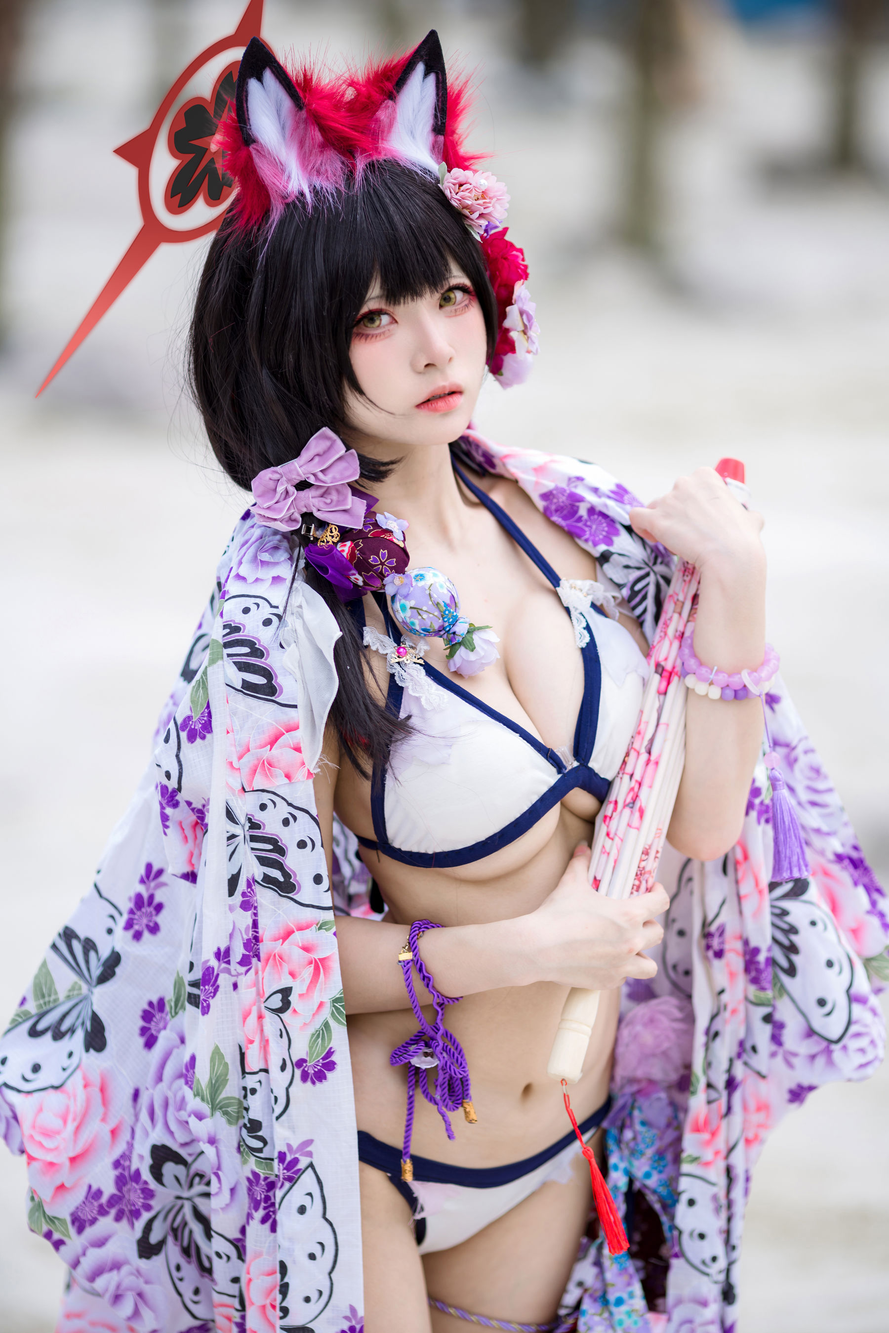 九柒喵 - 蔚蓝档案 狐坂若藻 泳装/(23P)