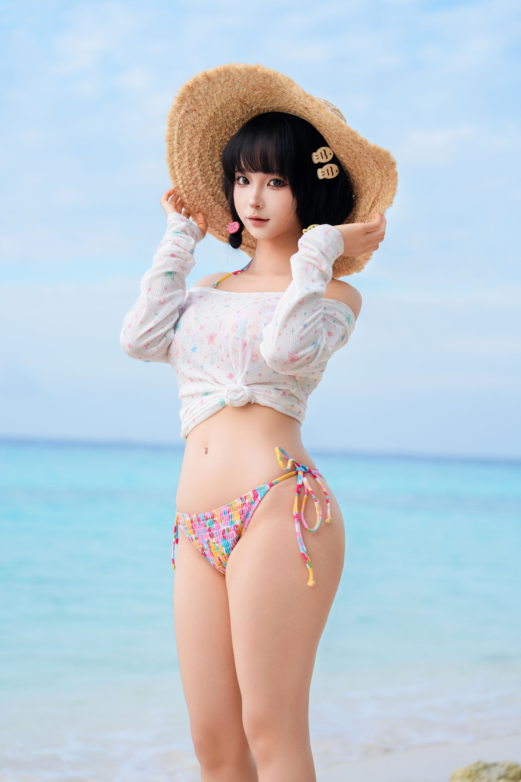 动漫博主蠢沫沫 - 2025.11 自拍集/(214P)