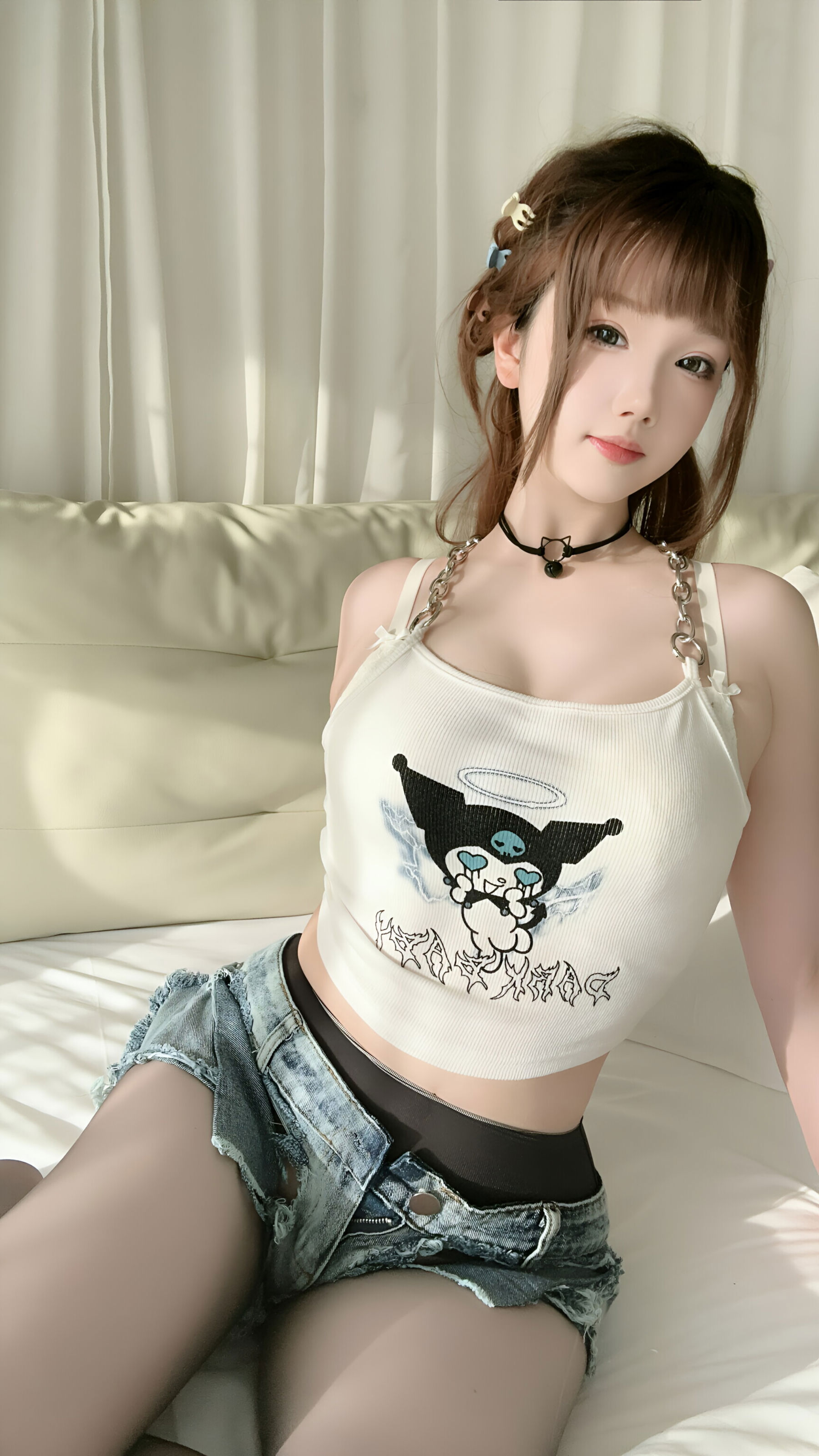 动漫博主雪晴Astra - 牛仔短裤/(114P)