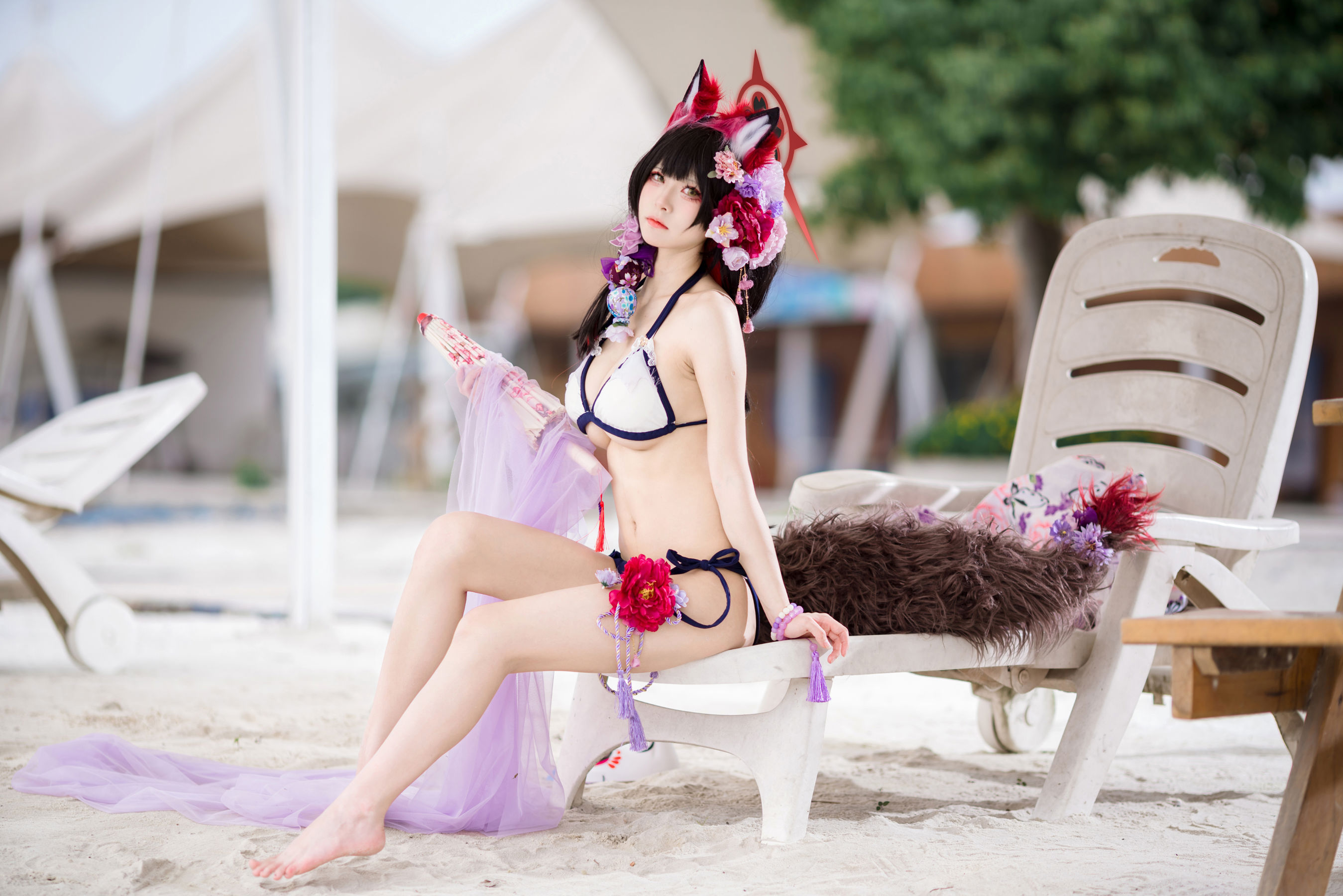 九柒喵 - 蔚蓝档案 狐坂若藻 泳装/(23P)