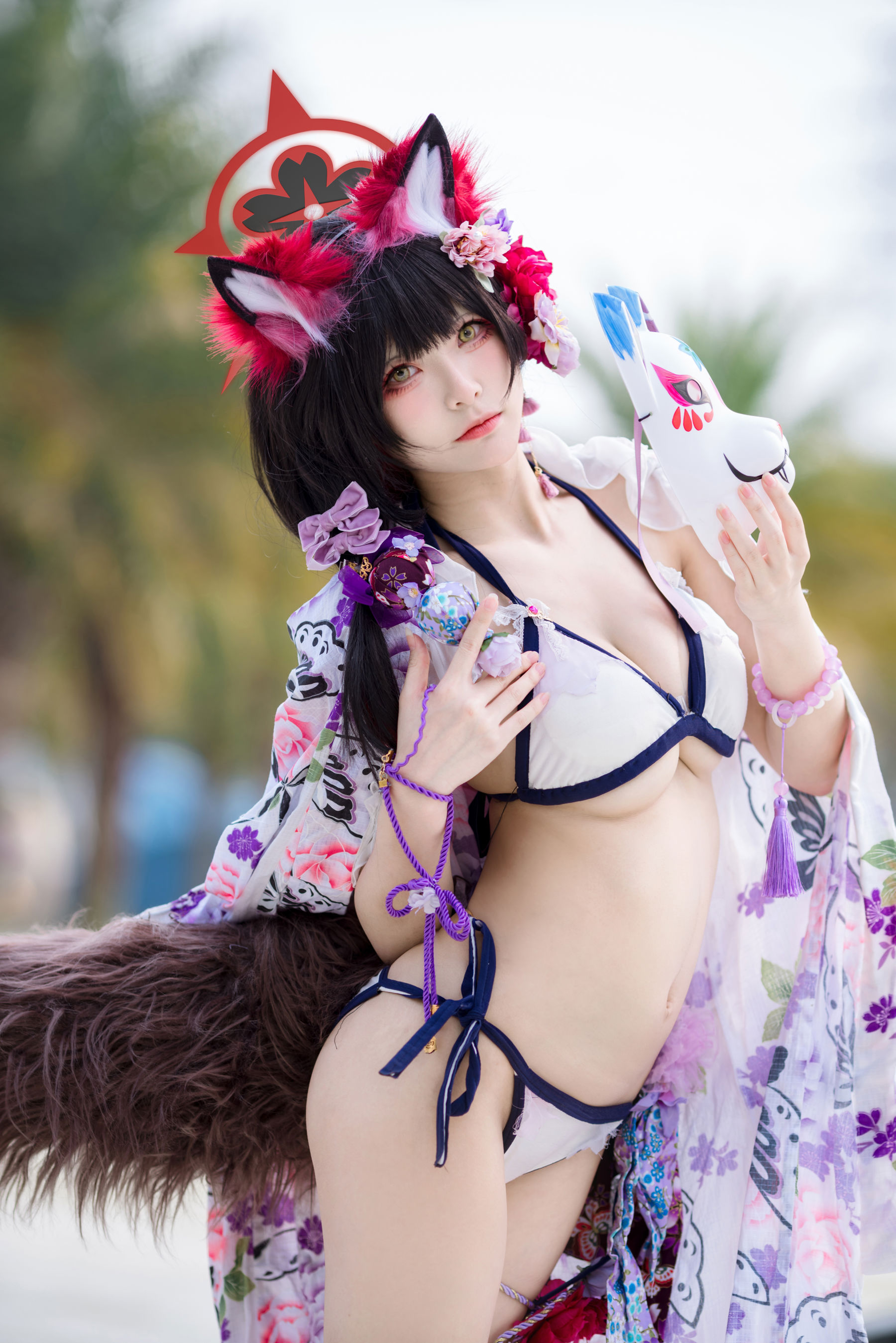 九柒喵 - 蔚蓝档案 狐坂若藻 泳装/(23P)