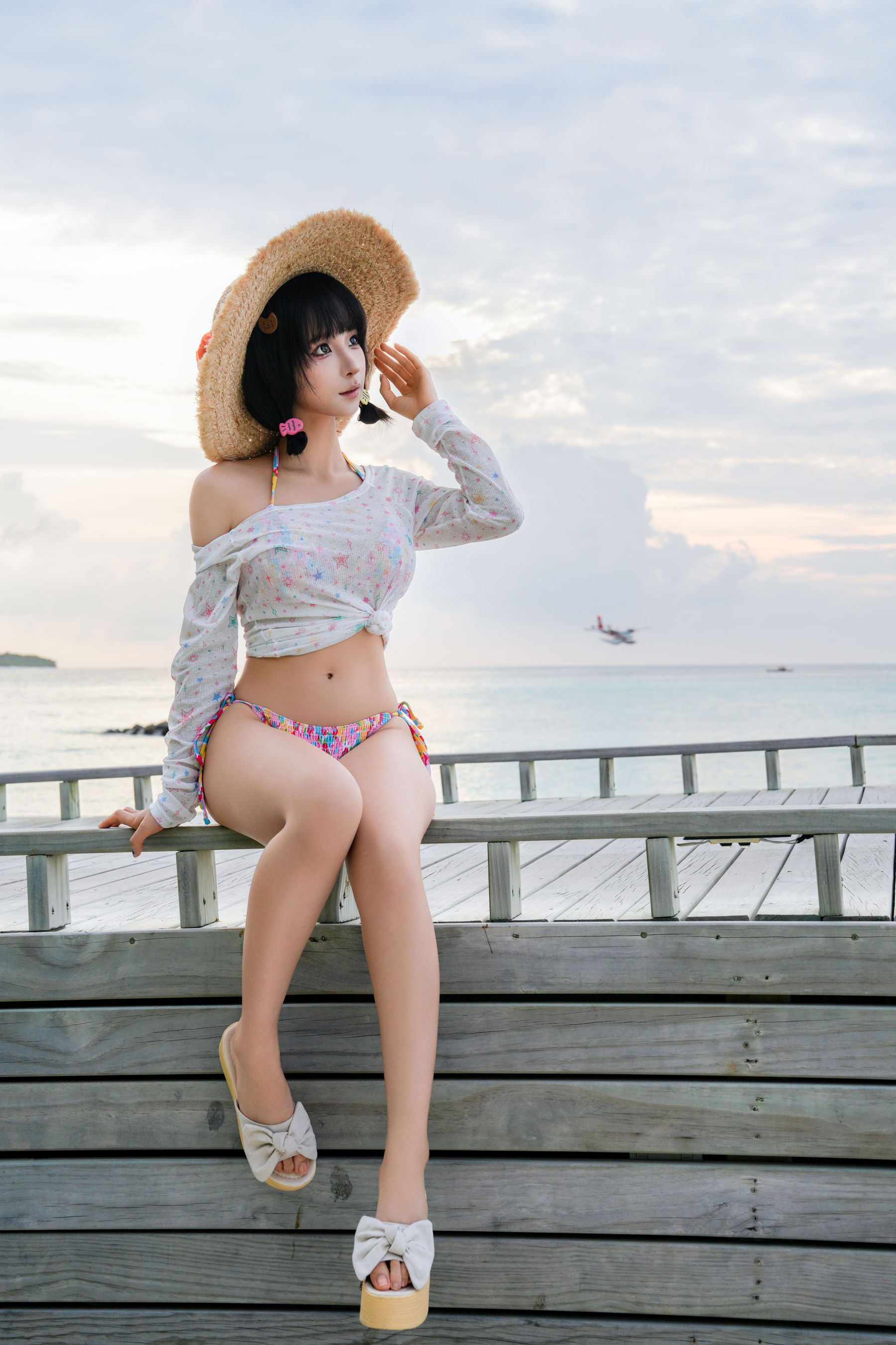 动漫博主蠢沫沫 - 2025.11 自拍集/(214P)