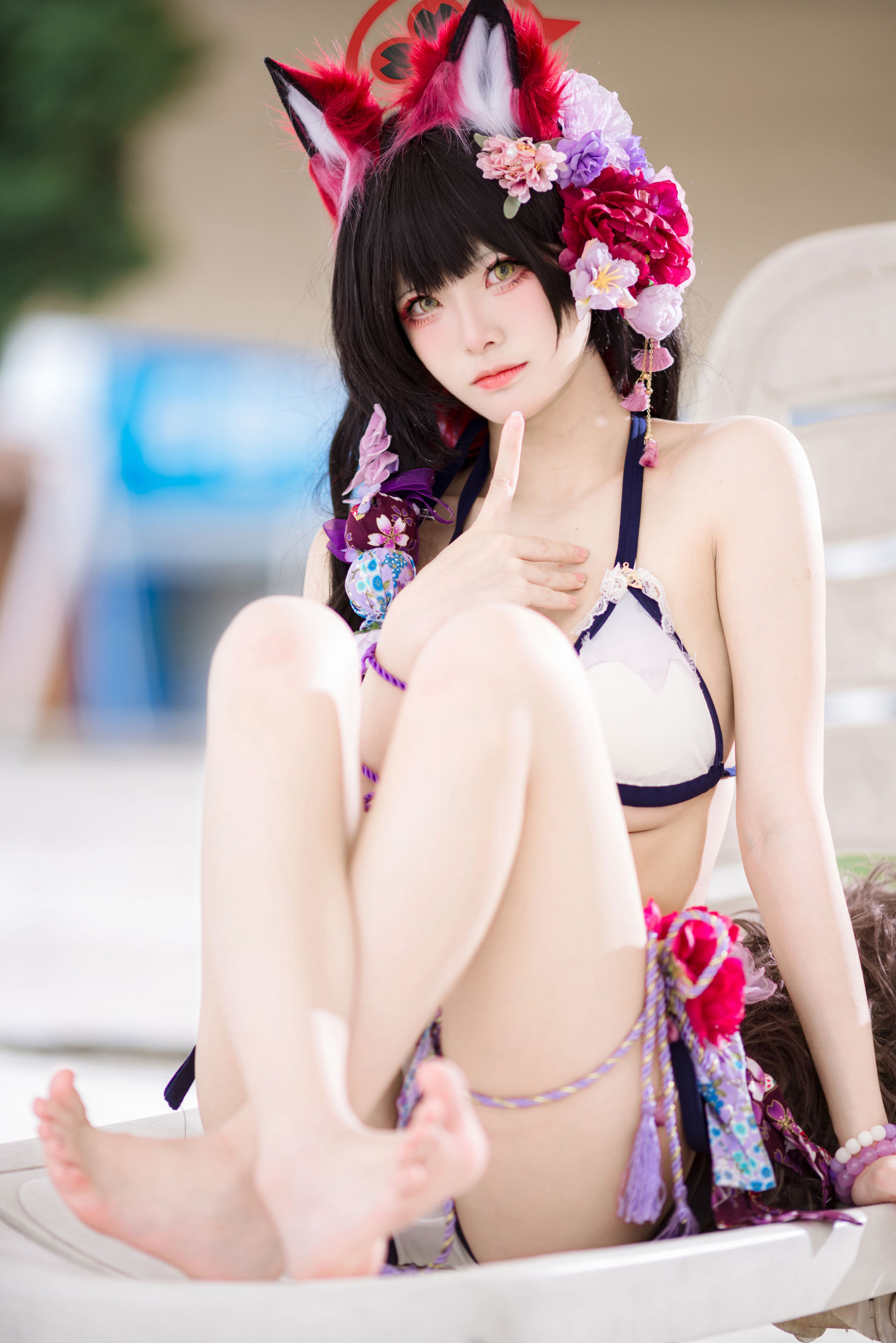 九柒喵 - 蔚蓝档案 狐坂若藻 泳装/(23P)