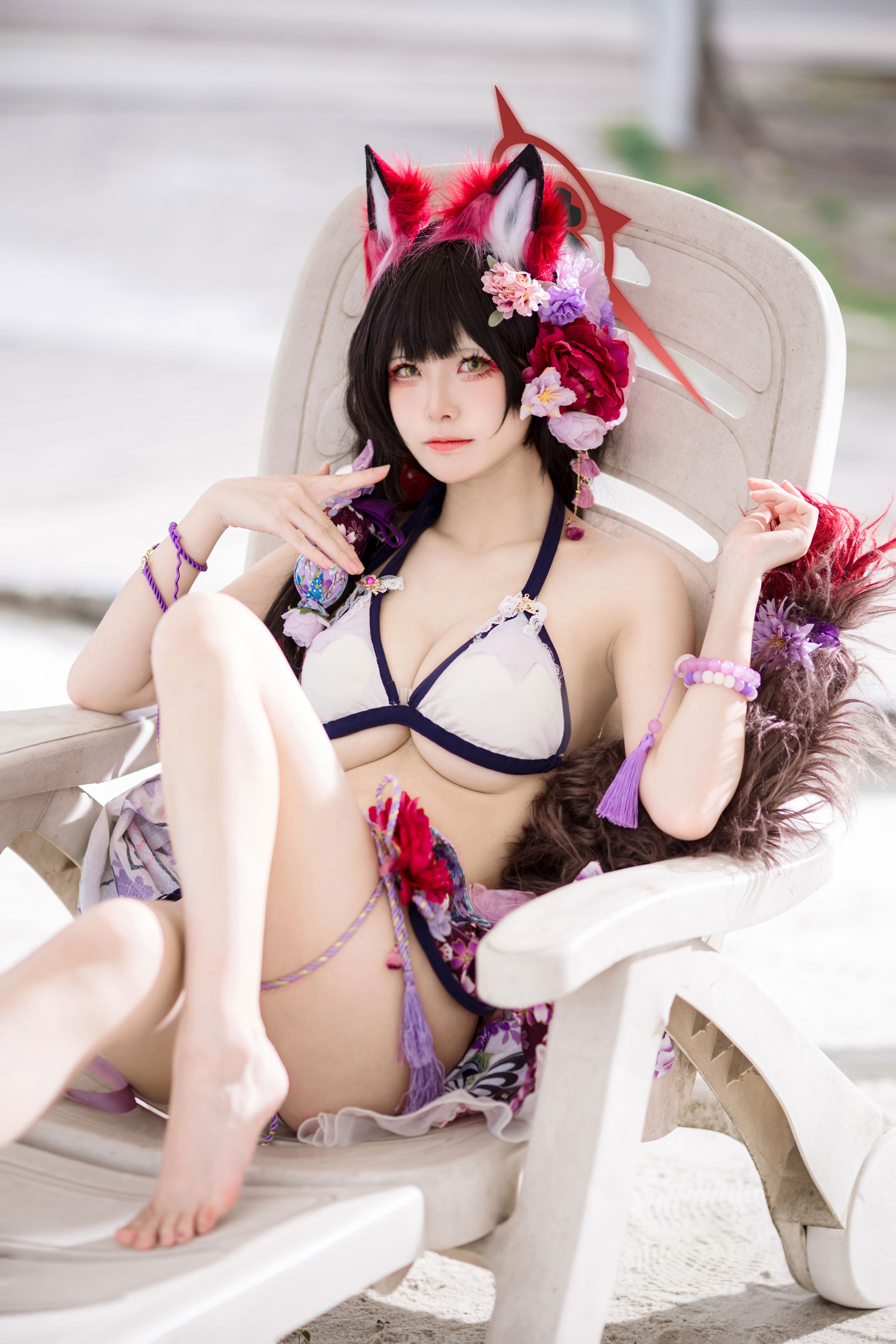 九柒喵 - 蔚蓝档案 狐坂若藻 泳装/(23P)