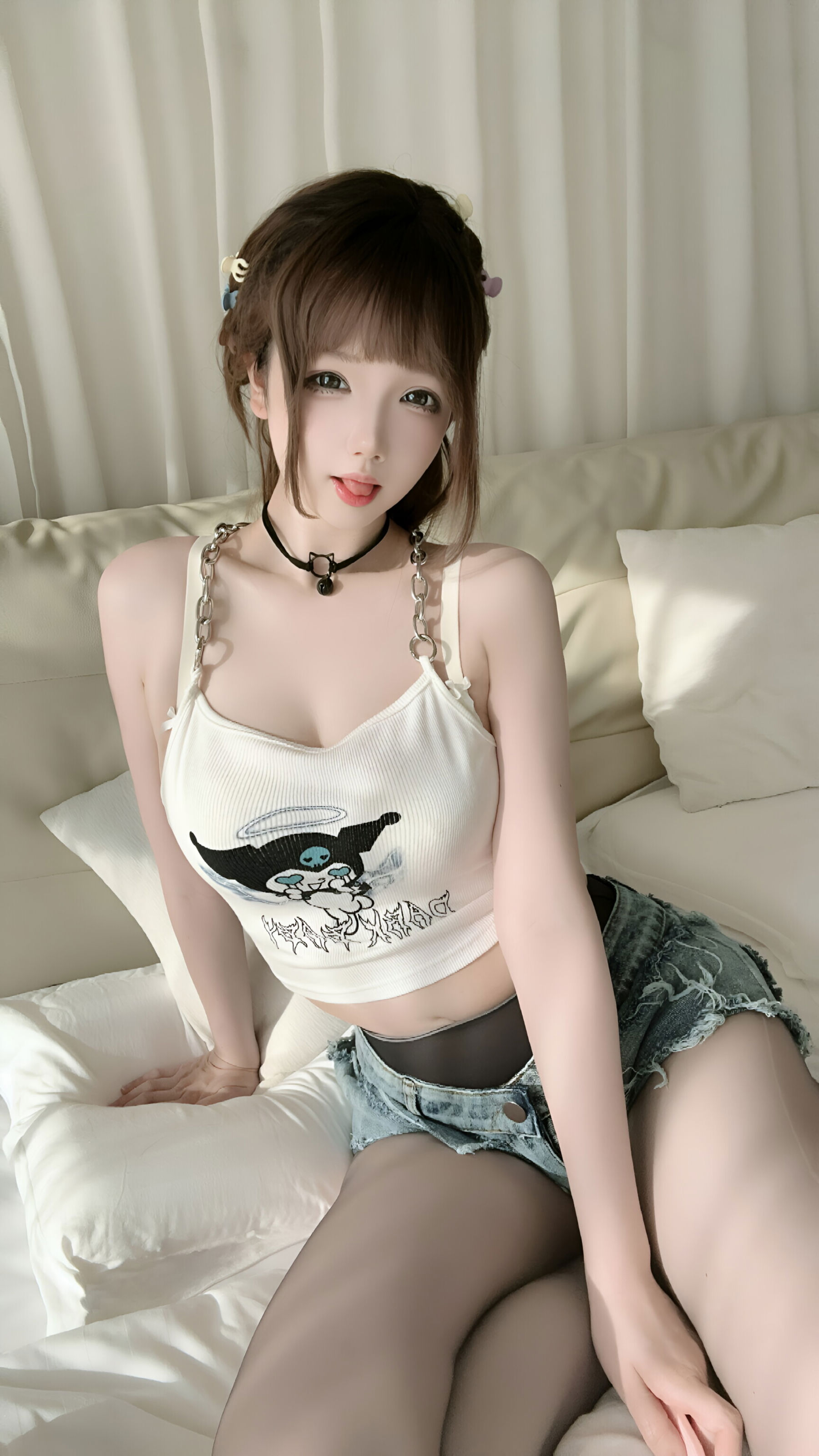 动漫博主雪晴Astra - 牛仔短裤/(114P)