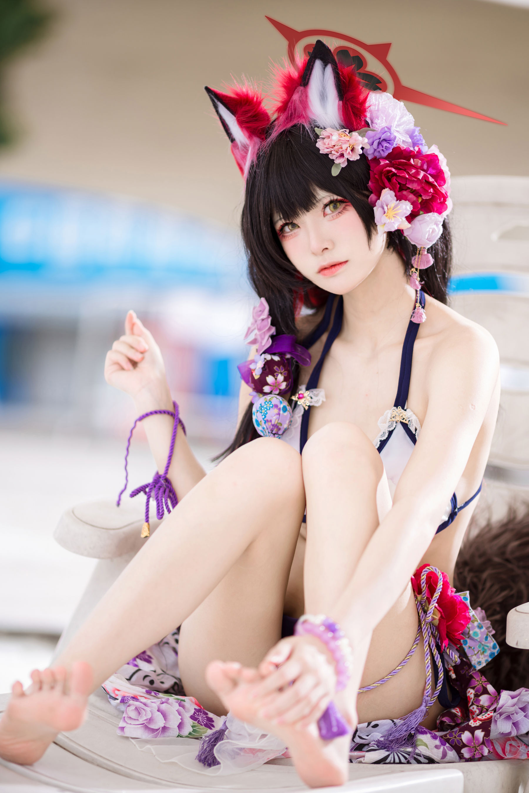 九柒喵 - 蔚蓝档案 狐坂若藻 泳装/(23P)