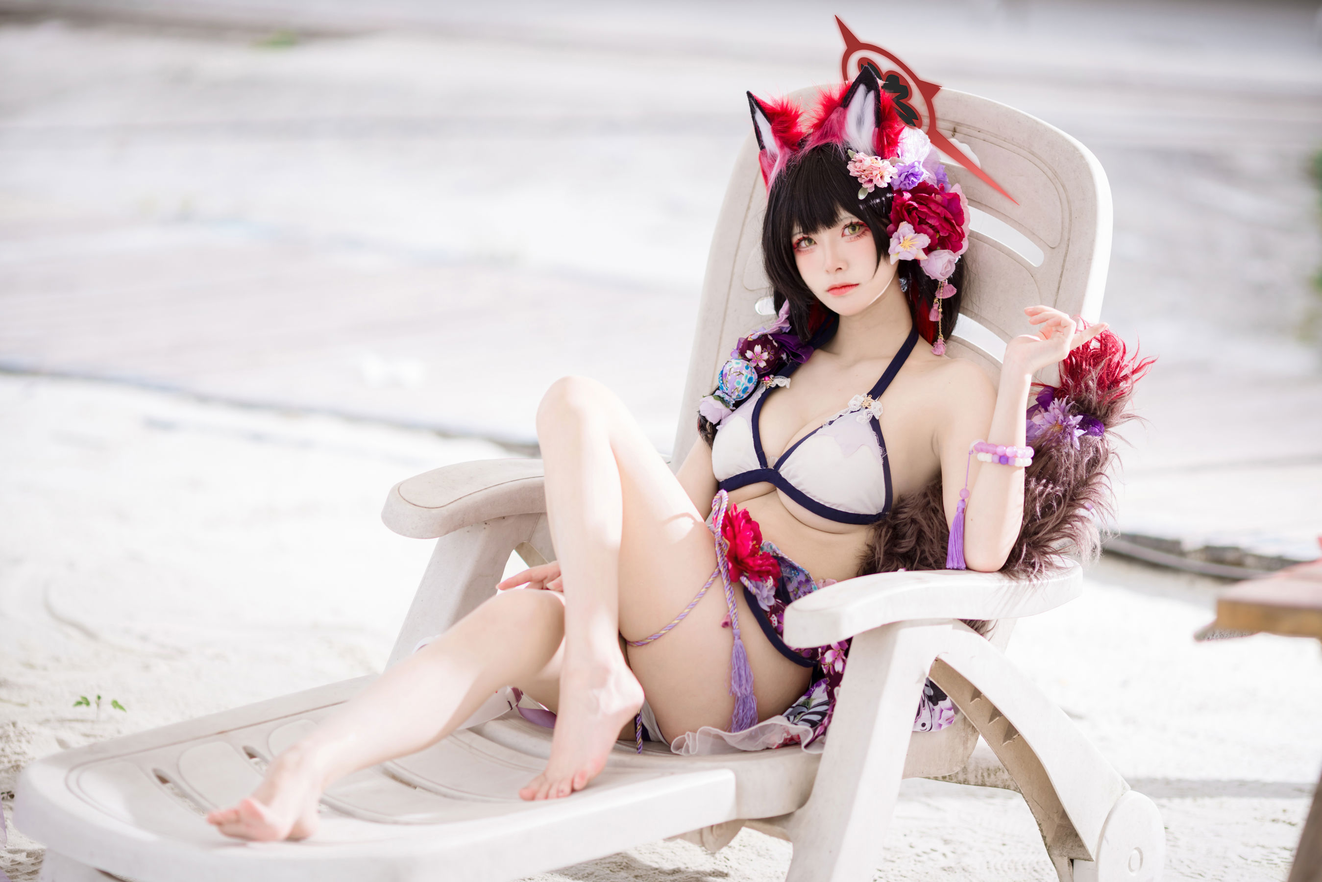 九柒喵 - 蔚蓝档案 狐坂若藻 泳装/(23P)