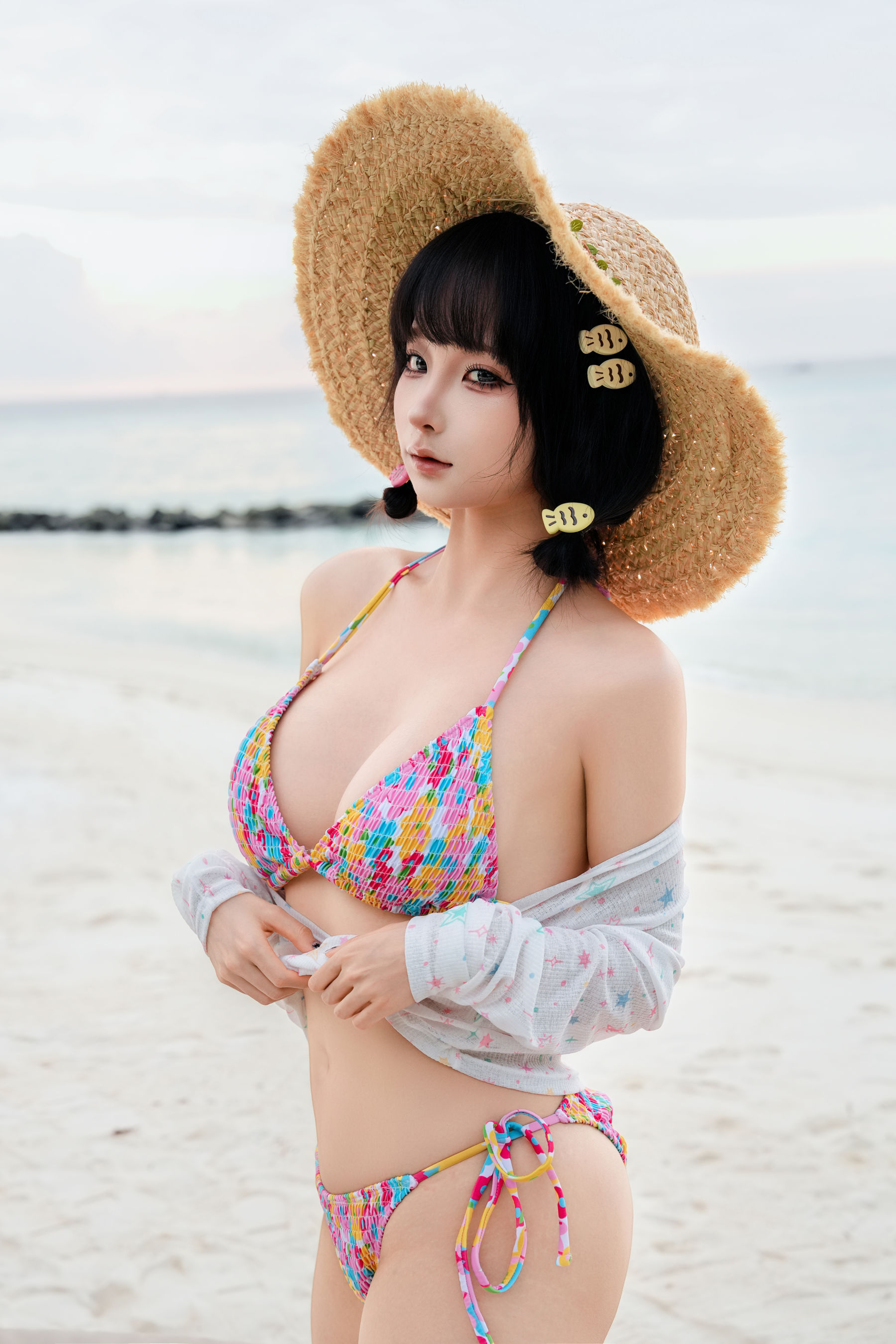 动漫博主蠢沫沫 - 2025.11 自拍集/(214P)