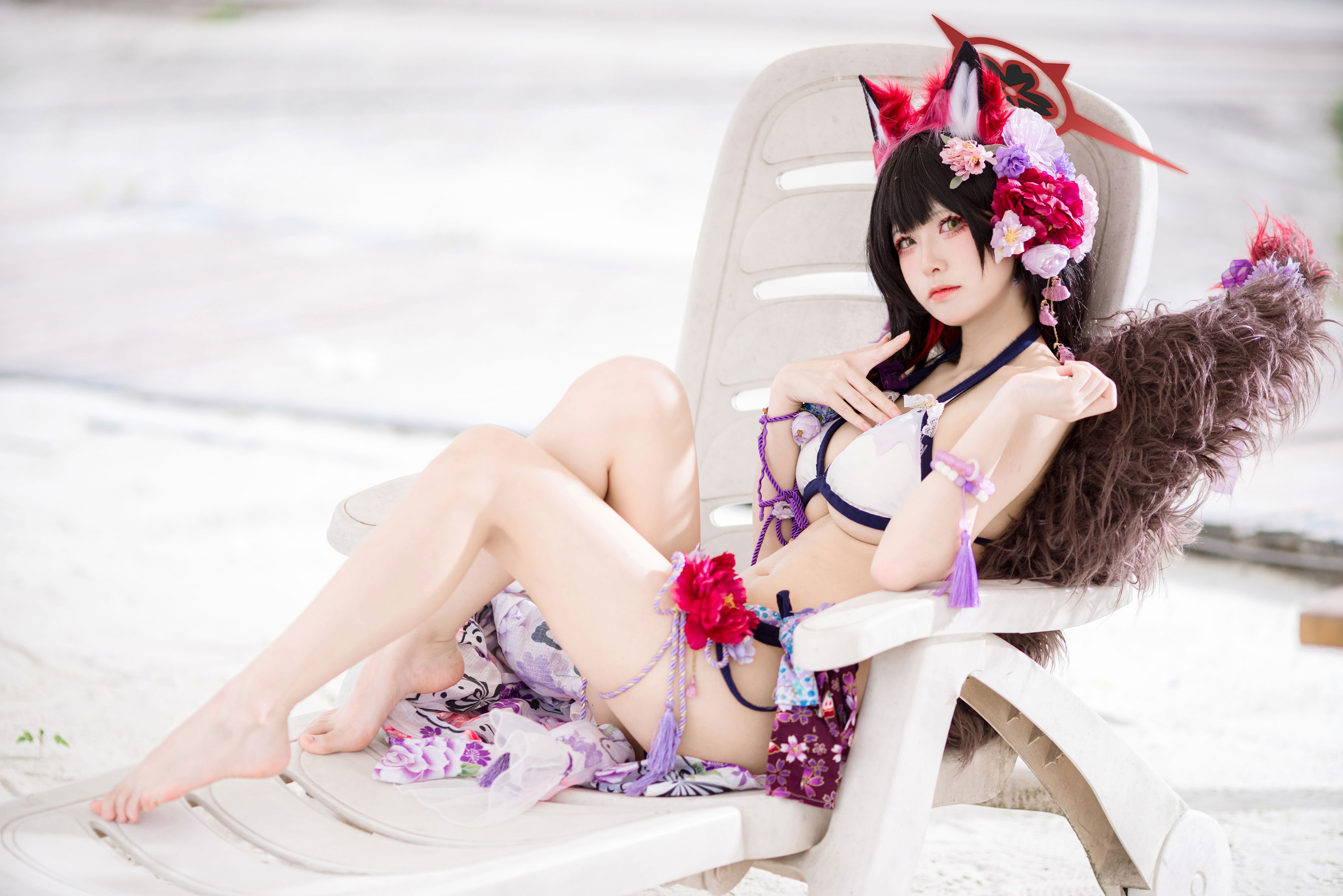 九柒喵 - 蔚蓝档案 狐坂若藻 泳装/(23P)