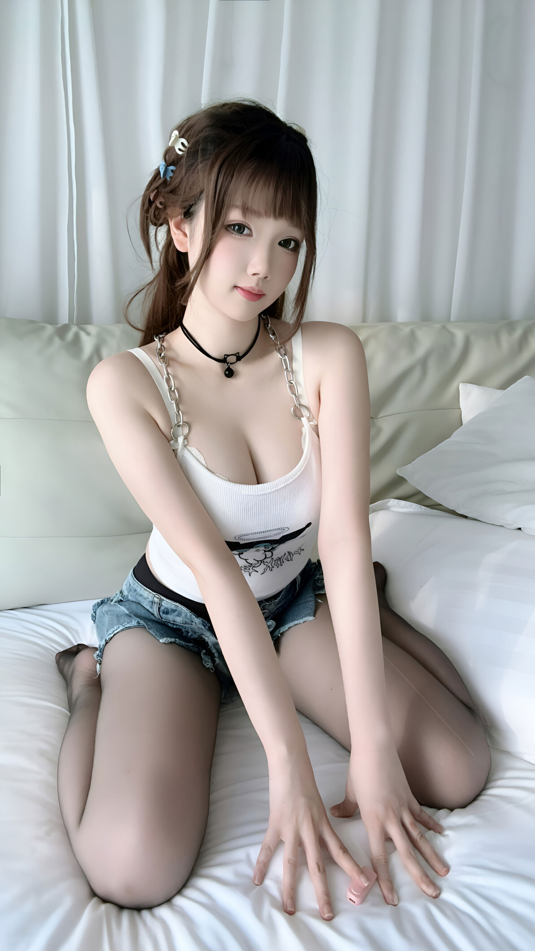 动漫博主雪晴Astra - 牛仔短裤/(114P)