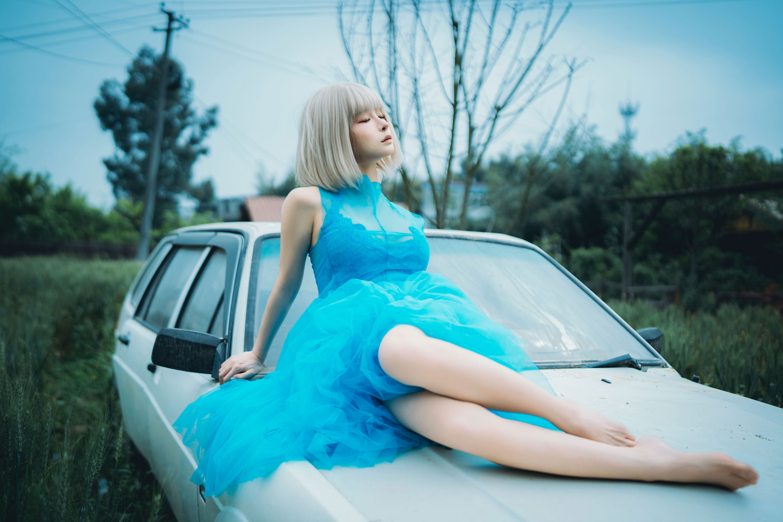 动漫博主蠢沫沫 - 2025.11 自拍集/(214P)