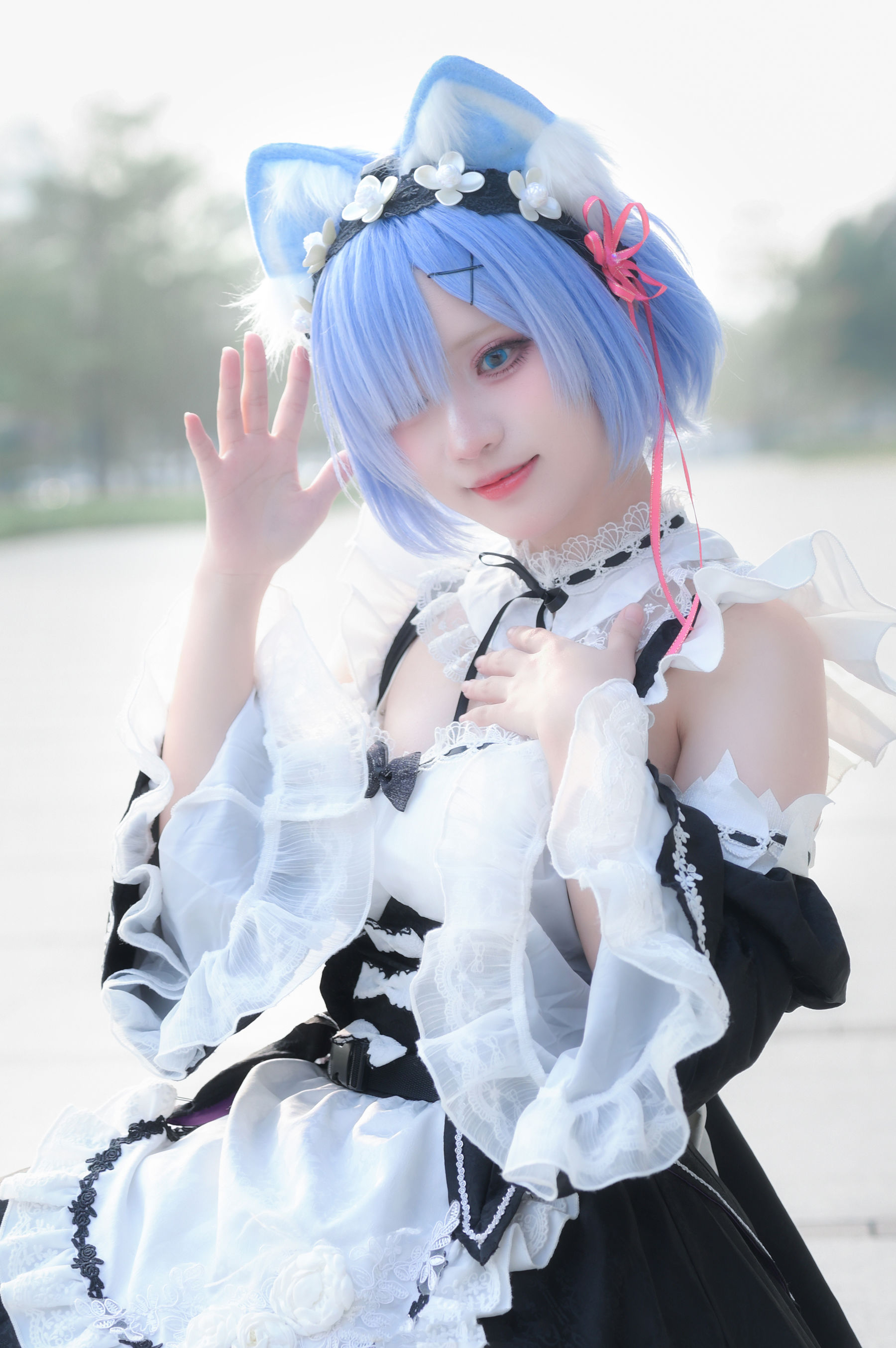 花柒Hana - 萤火虫动漫嘉年华 猫猫蕾姆/(107P)