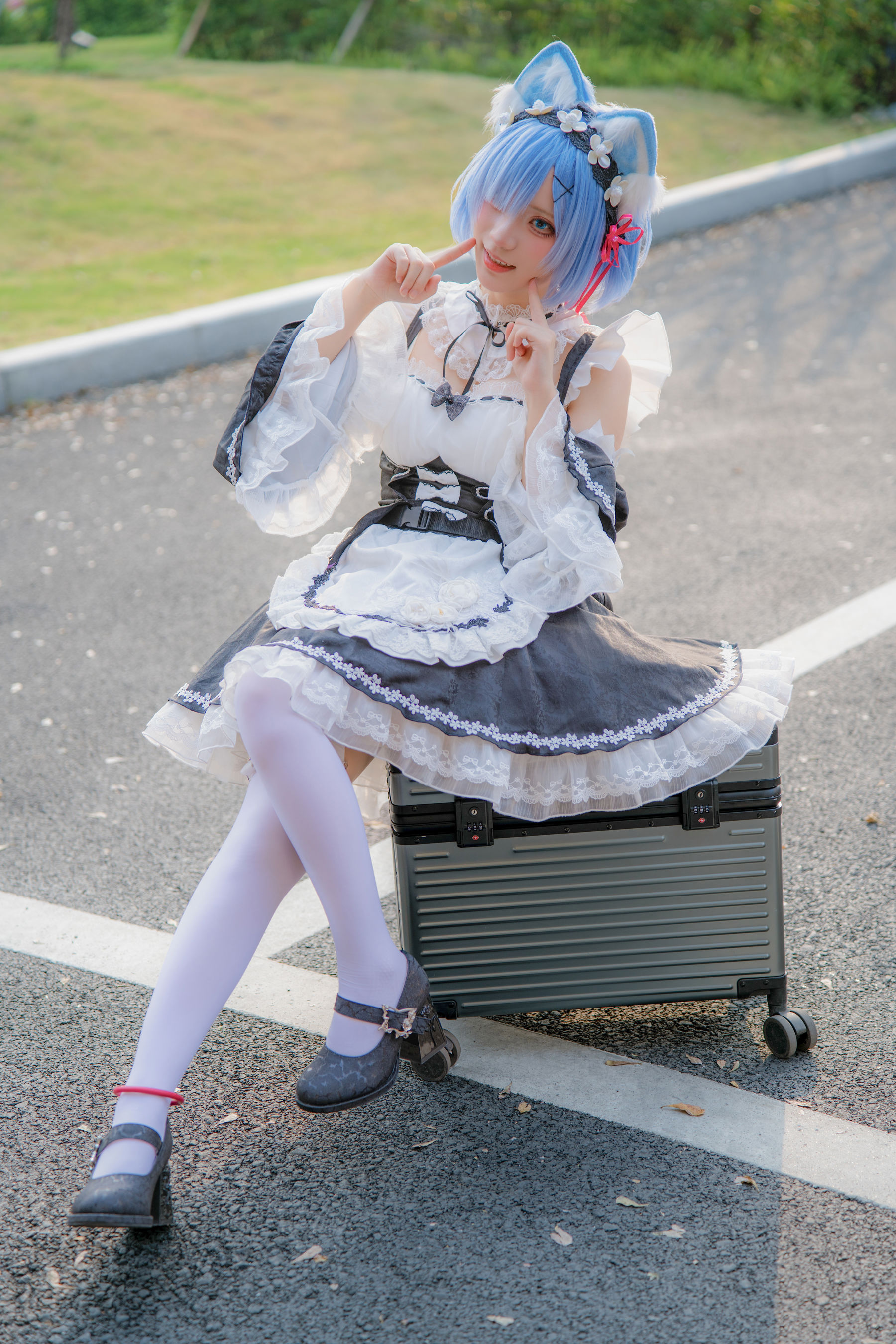 花柒Hana - 萤火虫动漫嘉年华 猫猫蕾姆/(107P)