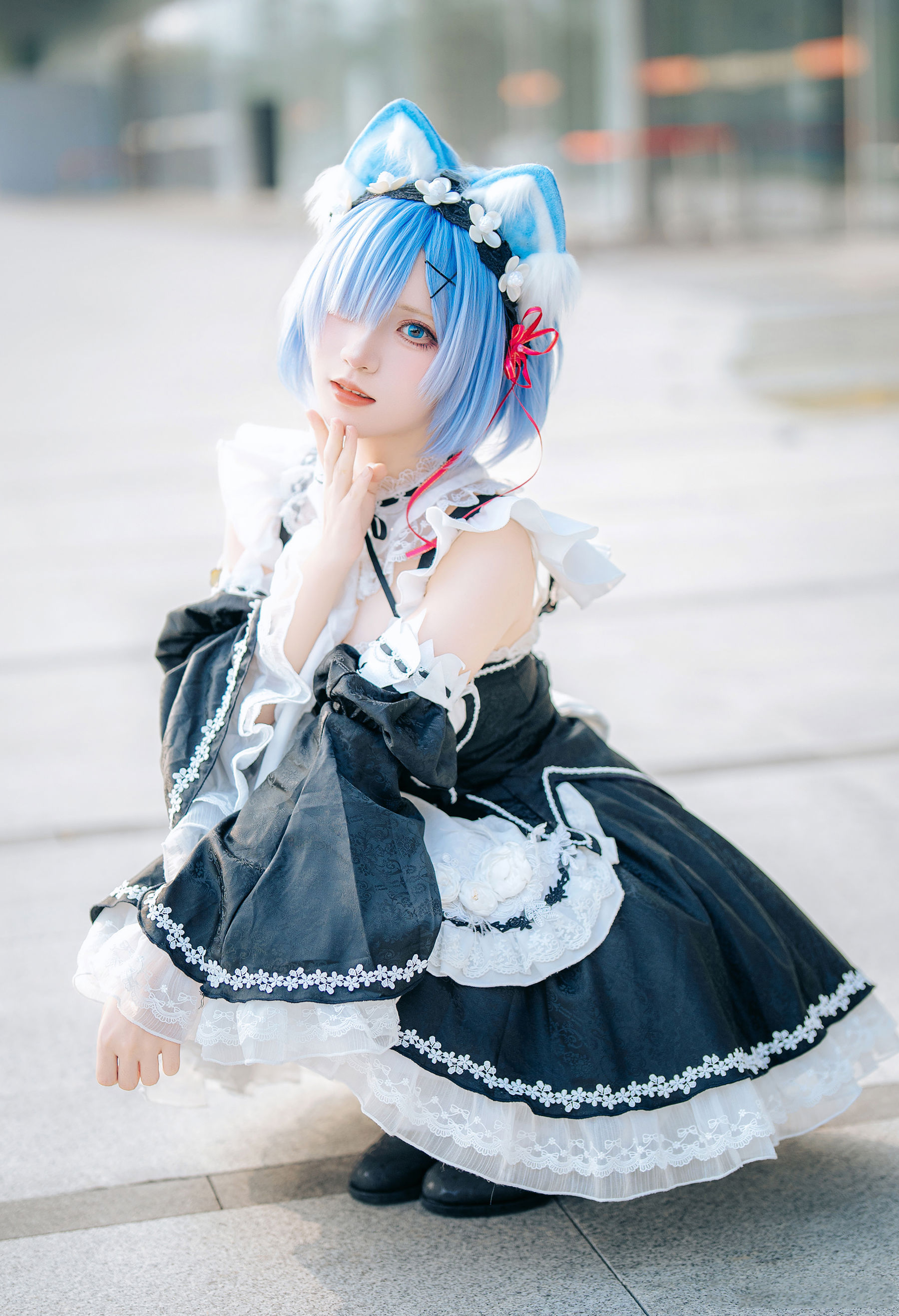 花柒Hana - 萤火虫动漫嘉年华 猫猫蕾姆/(107P)