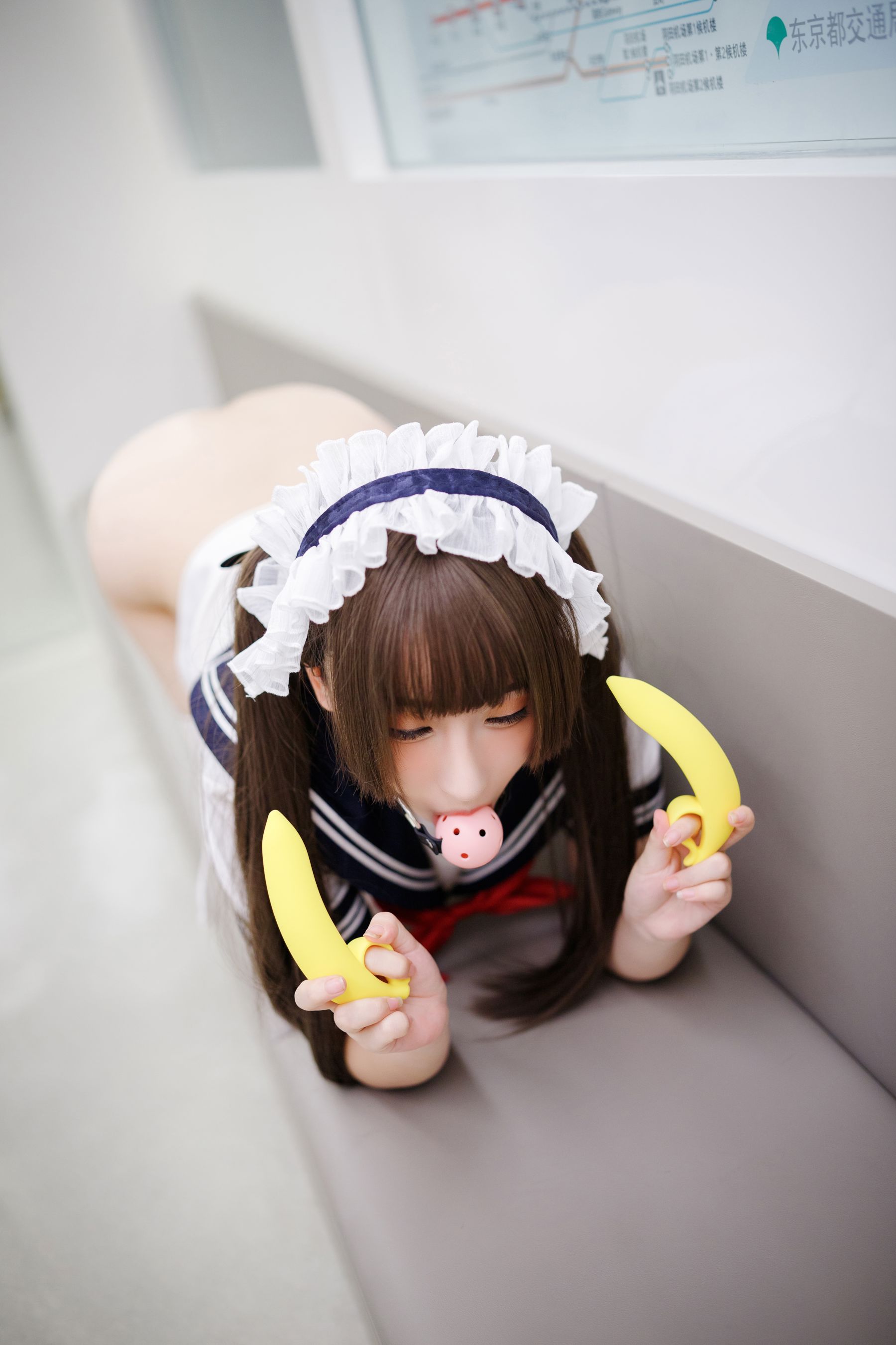 胡桃猫Kurumineko - 电车痴女/(151P)