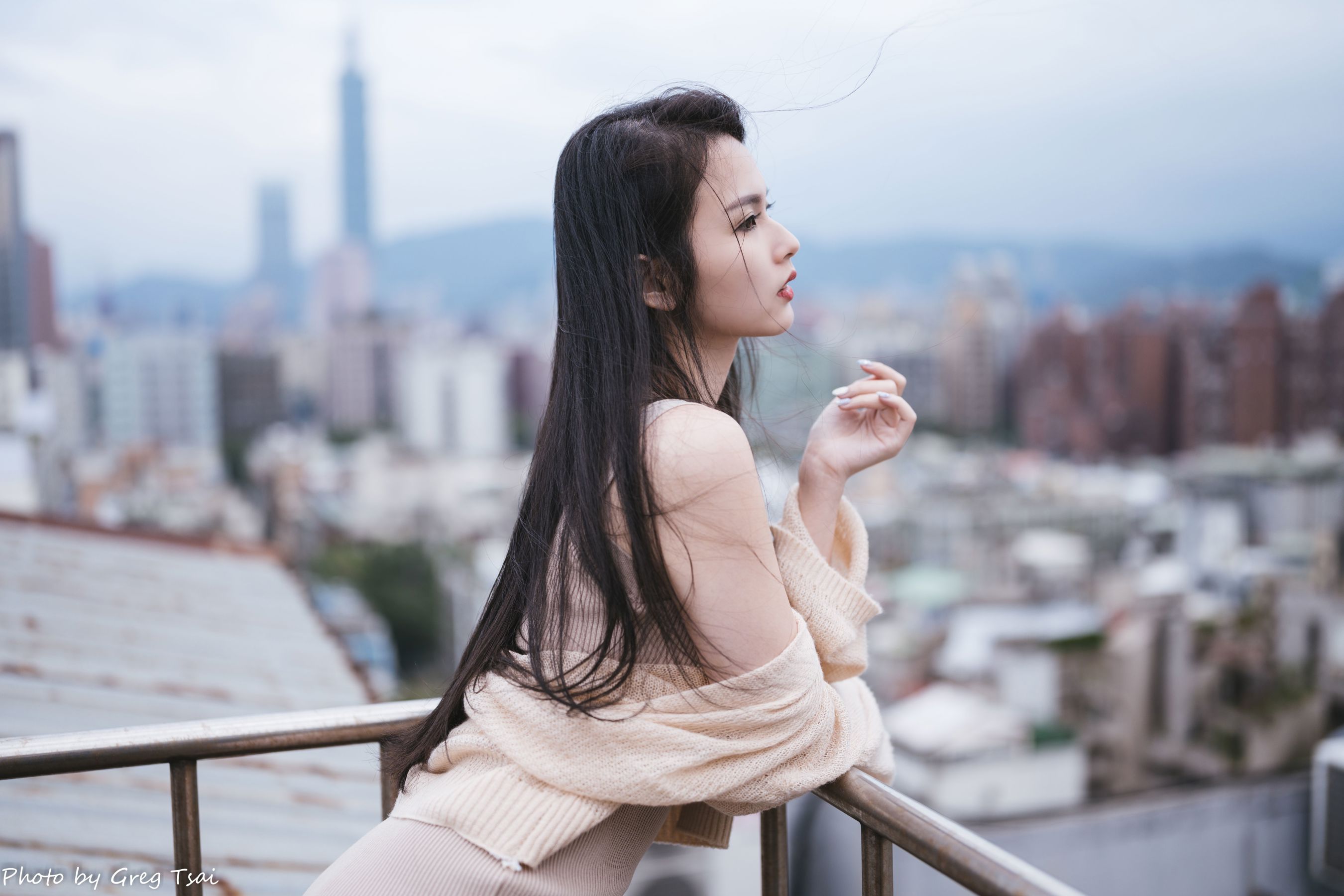 米浆 - 天台棚拍/(93P)