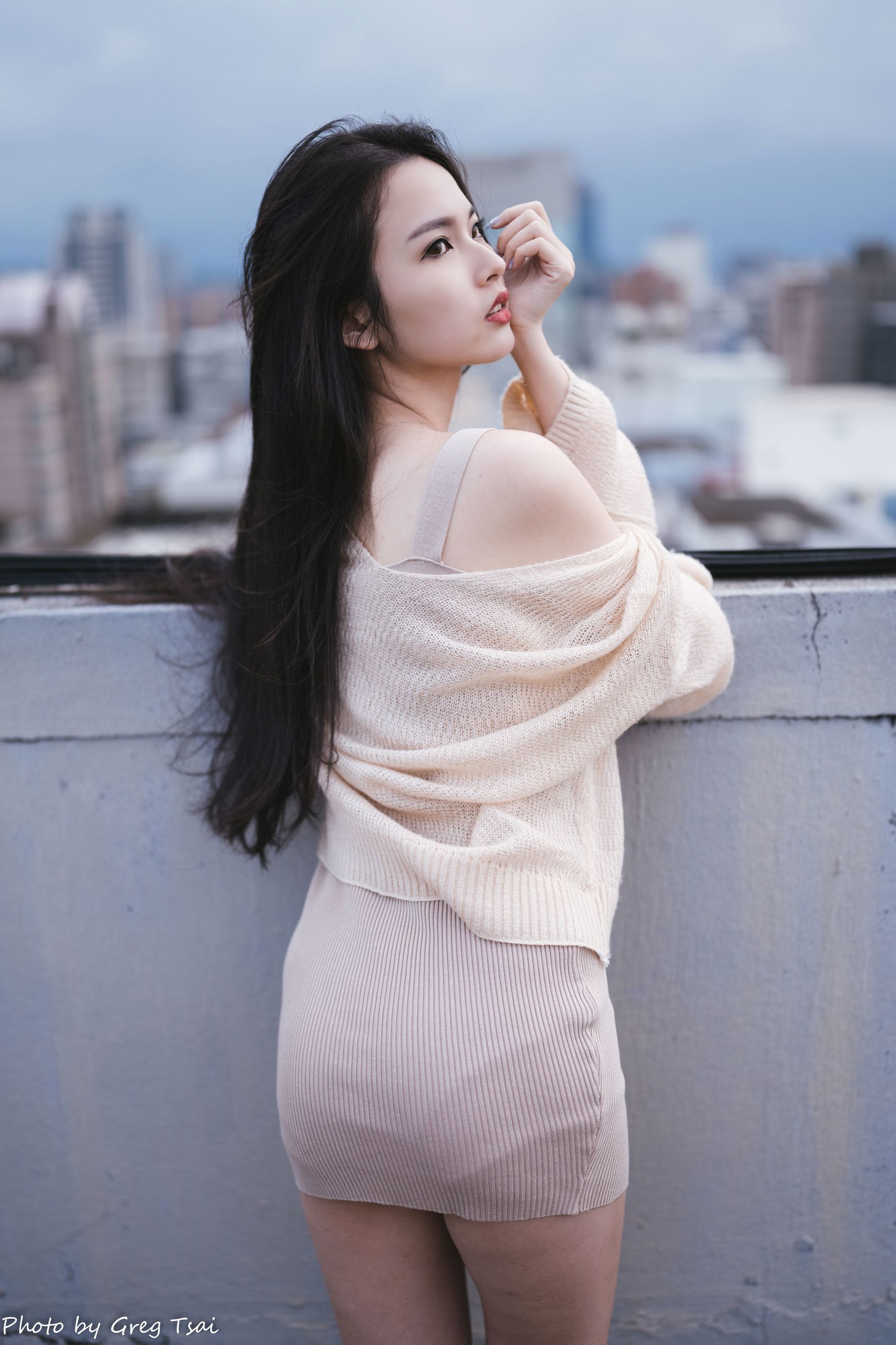 米浆 - 天台棚拍/(93P)